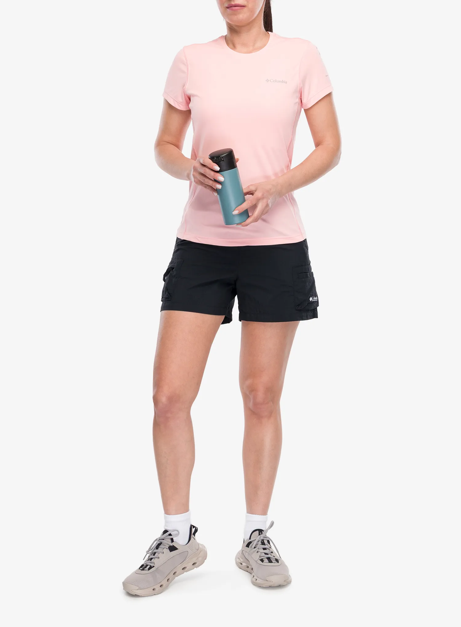 Funktionsshirt Damen Columbia Zero Rules Light S/S Crew - pink sand