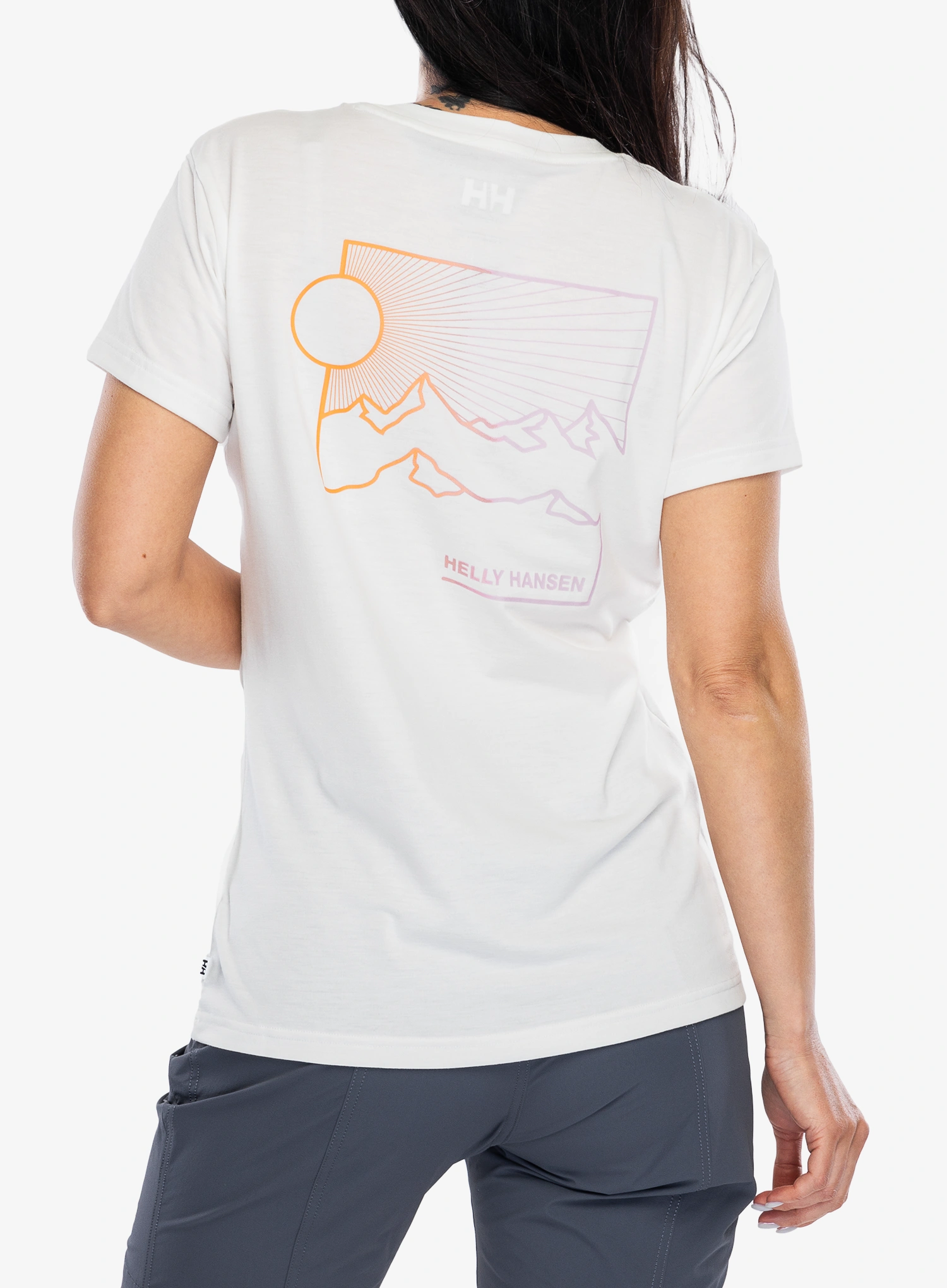 Funktionsshirt Damen Helly Hansen Skog Recycled Graphic Tee - white