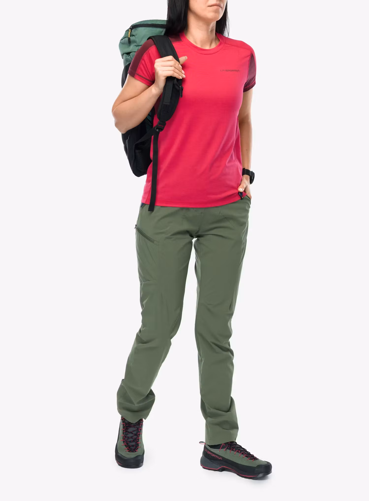 Funktionsshirt Damen La Sportiva Just Right T-Shirt - azalea/redwood