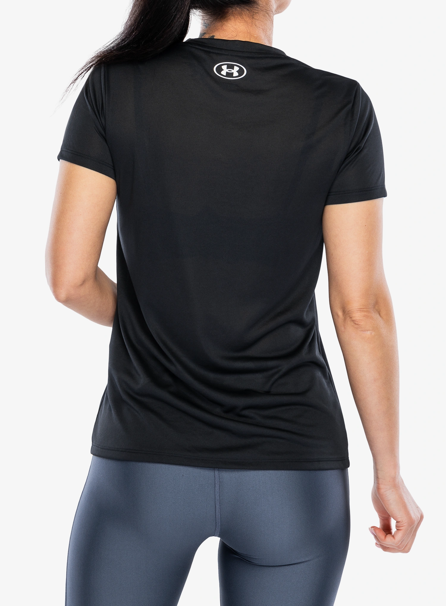 Funktionsshirt Damen Under Armour Tech SSC - Solid - black/white