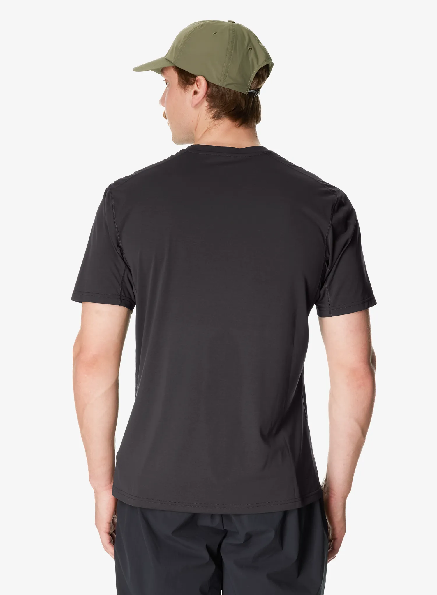 Funktionsshirt Houdini Pace Air Message Tee - true black/houdini logo