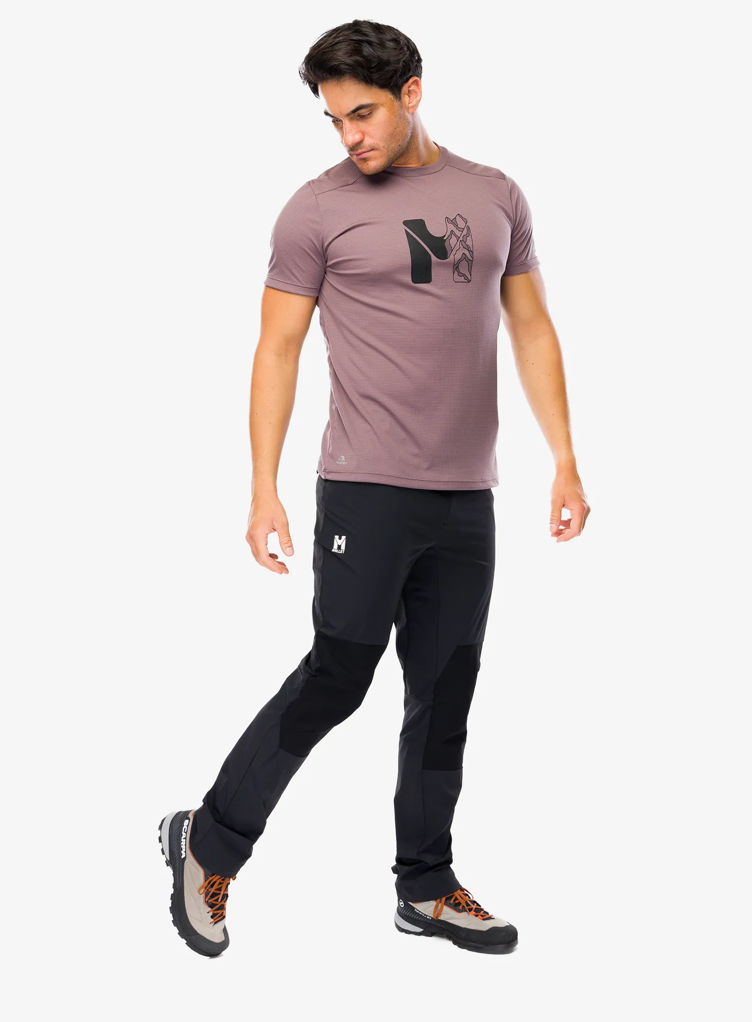 Funktionsshirt Millet Kamet Map Ts SS - pepper