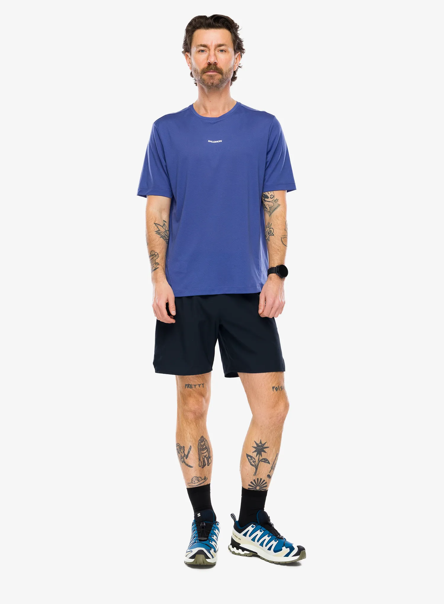 Funktionsshirt Salomon Shkout Core S/S Tee - marlin