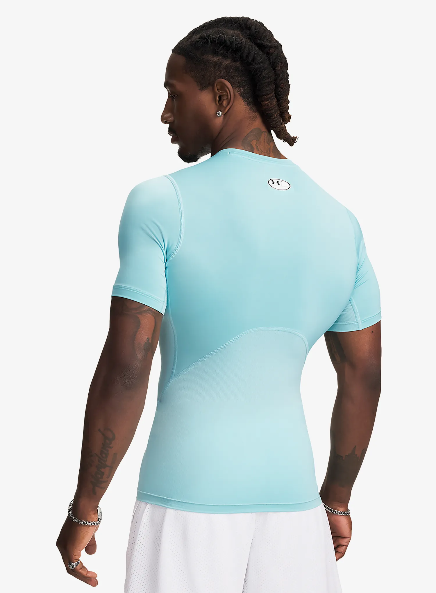 Funktionsshirt Under Armour HG Armour Comp S/S - blue haze/white
