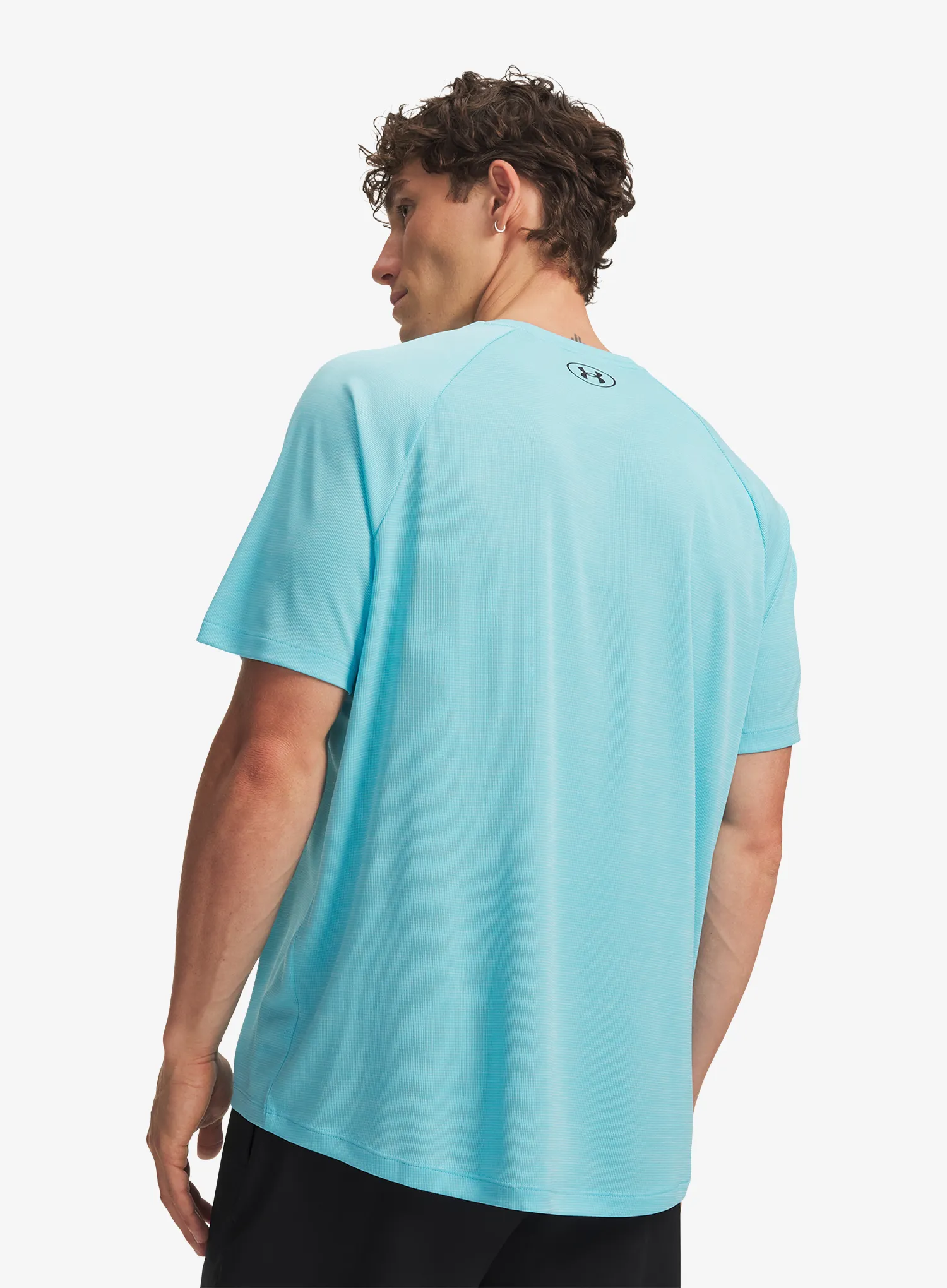 Funktionsshirt Under Armour Tech Textured SS - fresco blue/black