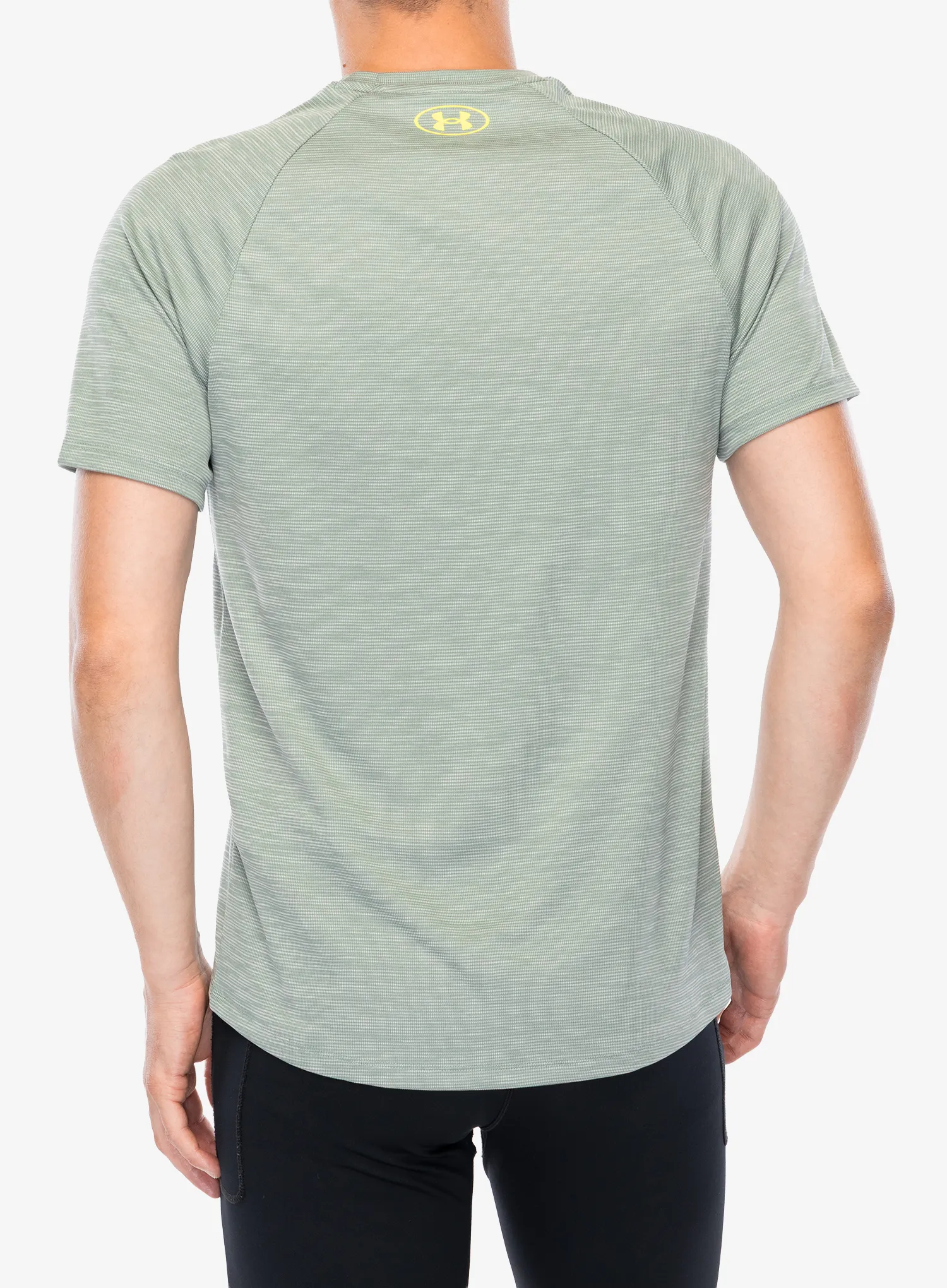 Funktionsshirt Under Armour Tech Textured SS - hydro green/yellow