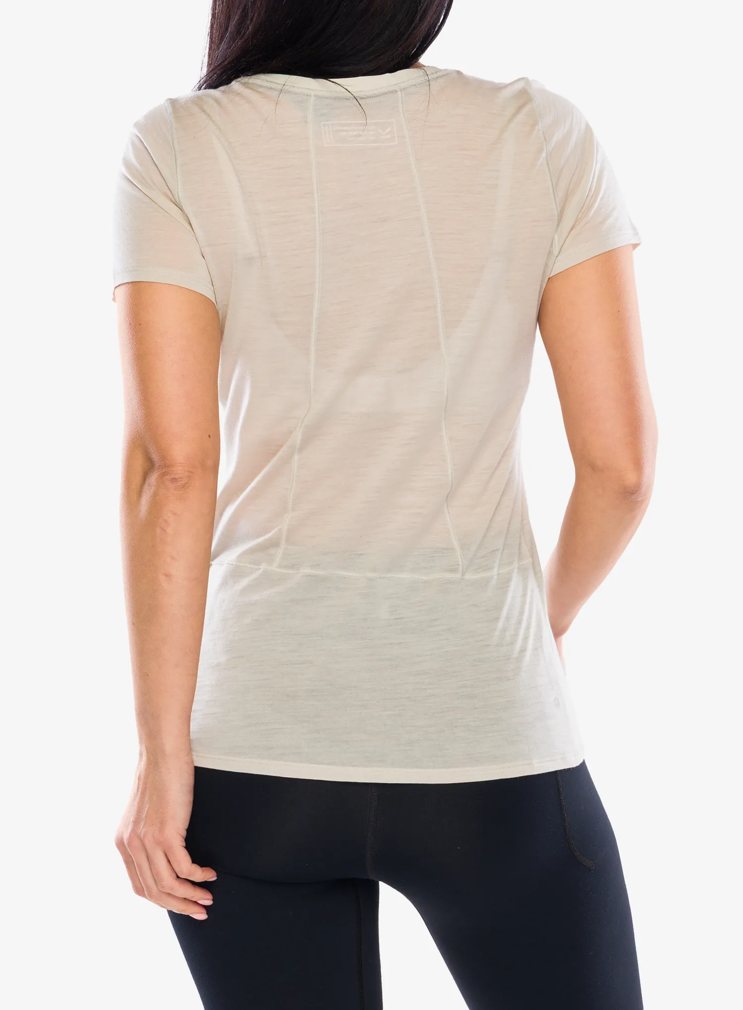 Funktionsshirt Damen Salewa Agner Merino T-shirt - oatmeal