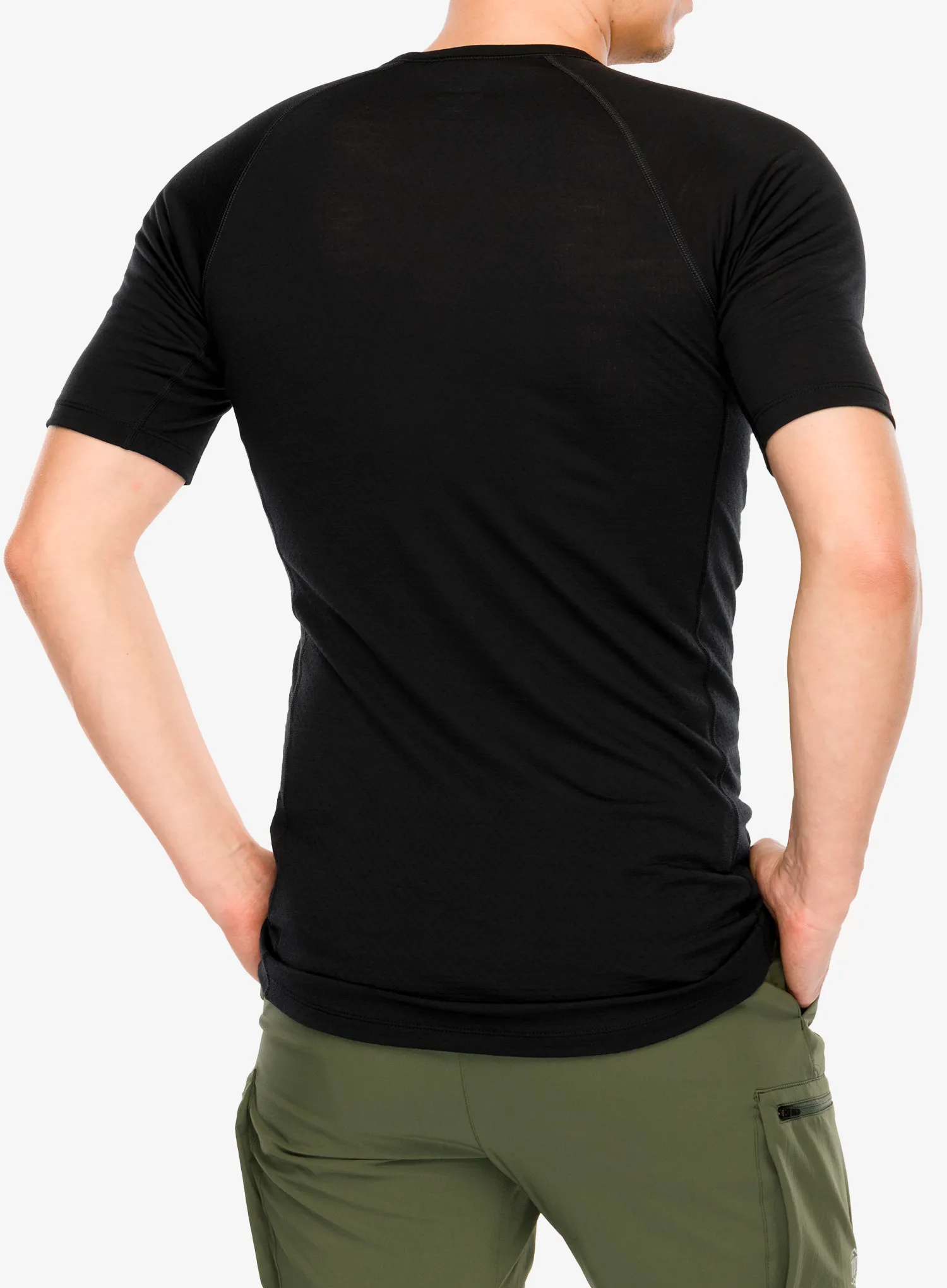 Funktionsshirt Icebreaker Merino Blend 125 ZoneKnit SS Crewe - black