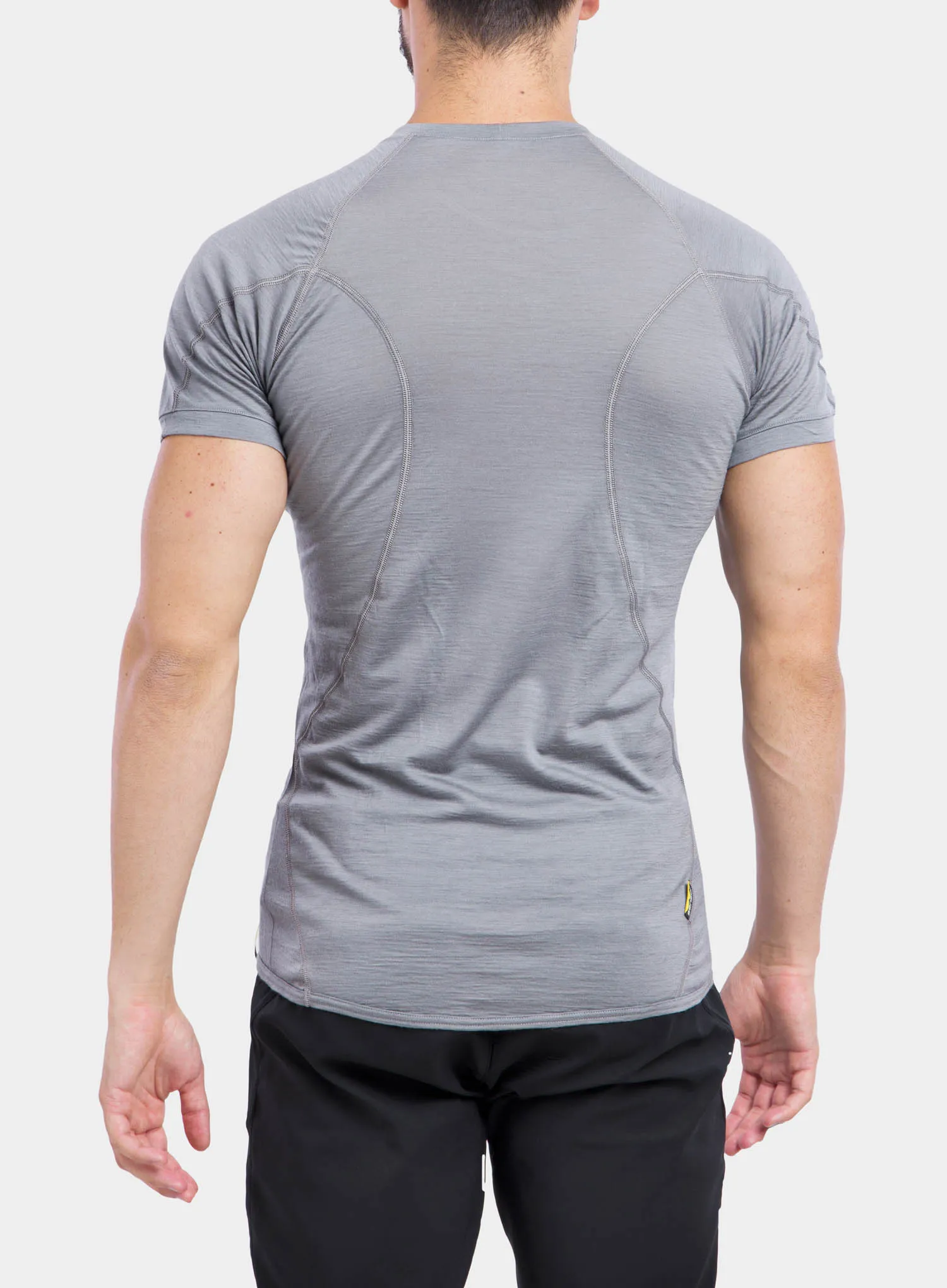 Funktionsshirt Herren Sensor Merino Active Tee S/S - grey