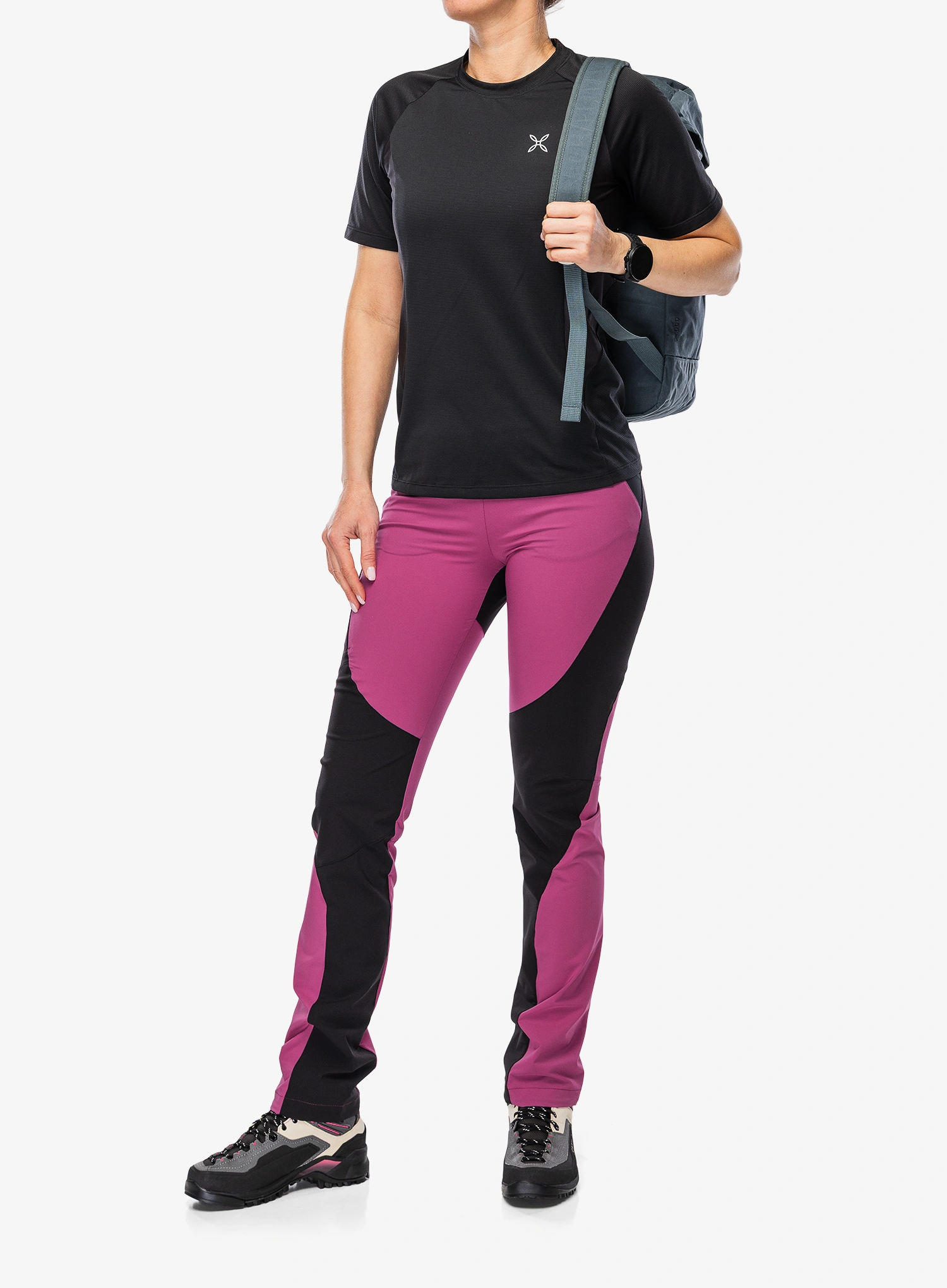 Sportshirt Damen Montura Rise T-Shirt - black