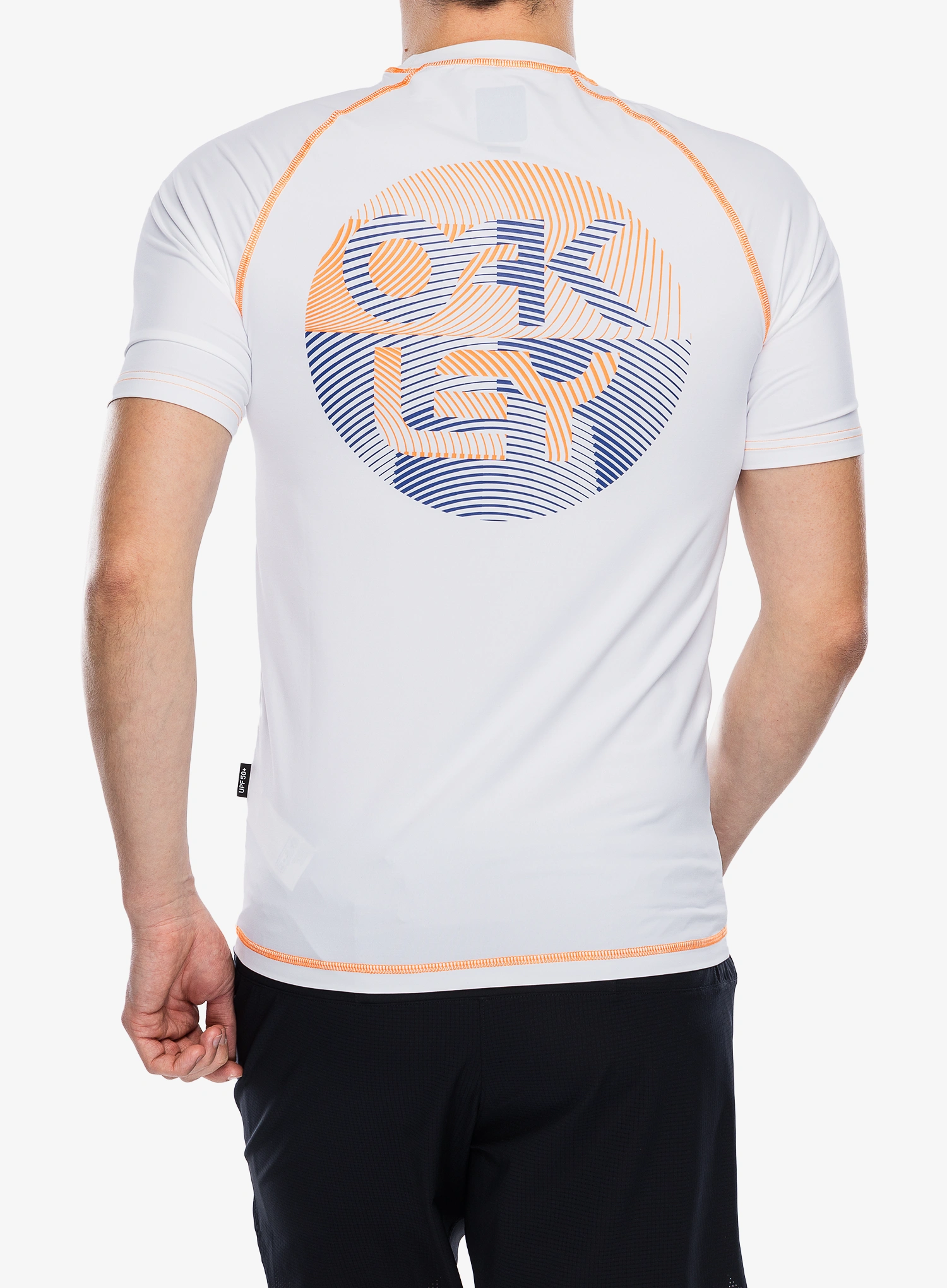 Trainingshirt Herren Oakley Fingerprint Rashguard - white