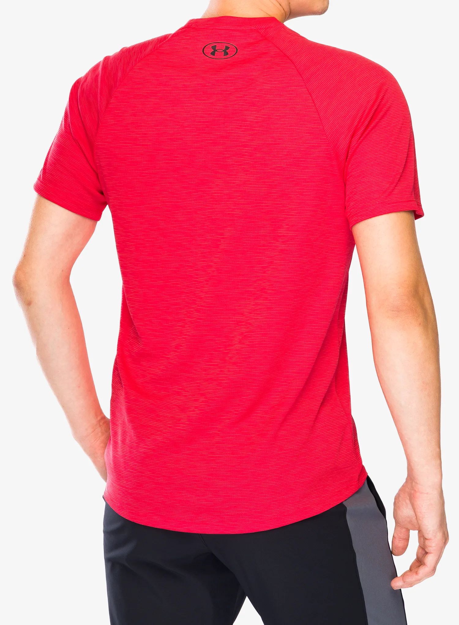 Trainingshirt Herren Under Armour Tech Textured S/S - racer red/black