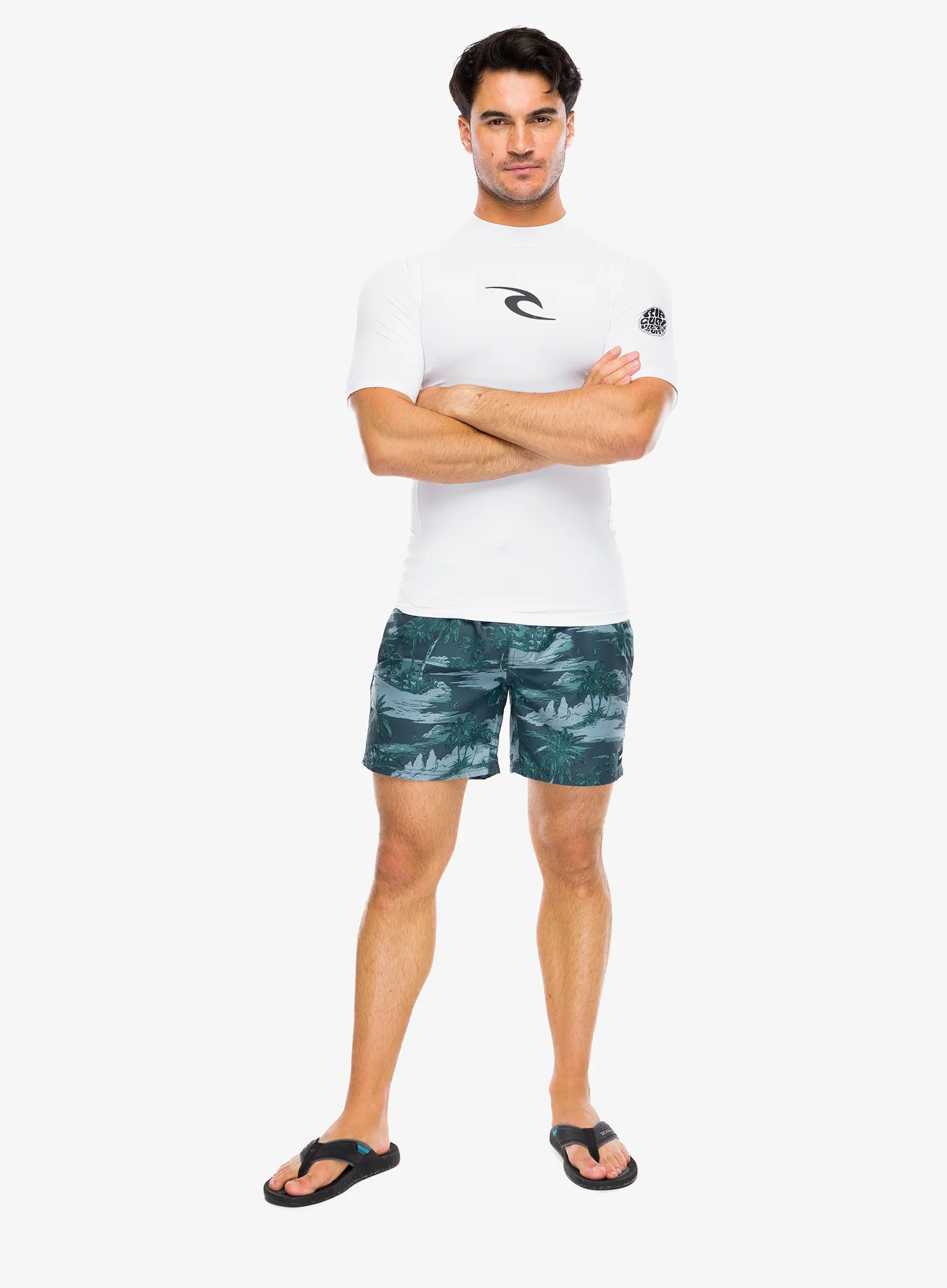 UV-Shirt Rip Curl Lycra Waves Upf Perf S/S - white