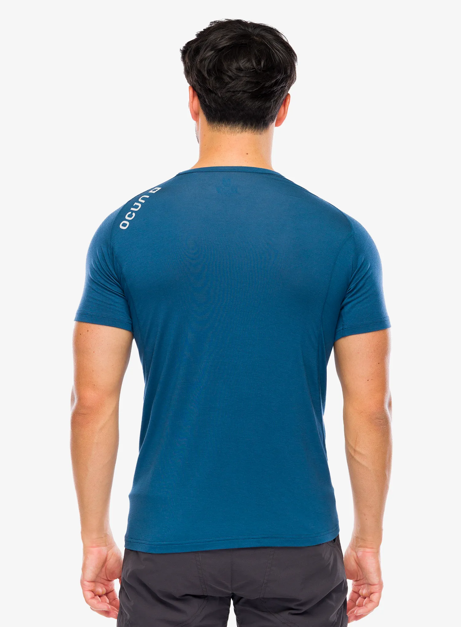 Klettershirt Ocun Bamboo T Blossom - blue opal