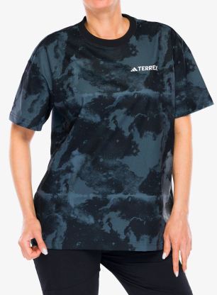 T-Shirt mit Aufdruck adidas TERREX Nat Geo AEROREADY Graphic T-Shirt - black