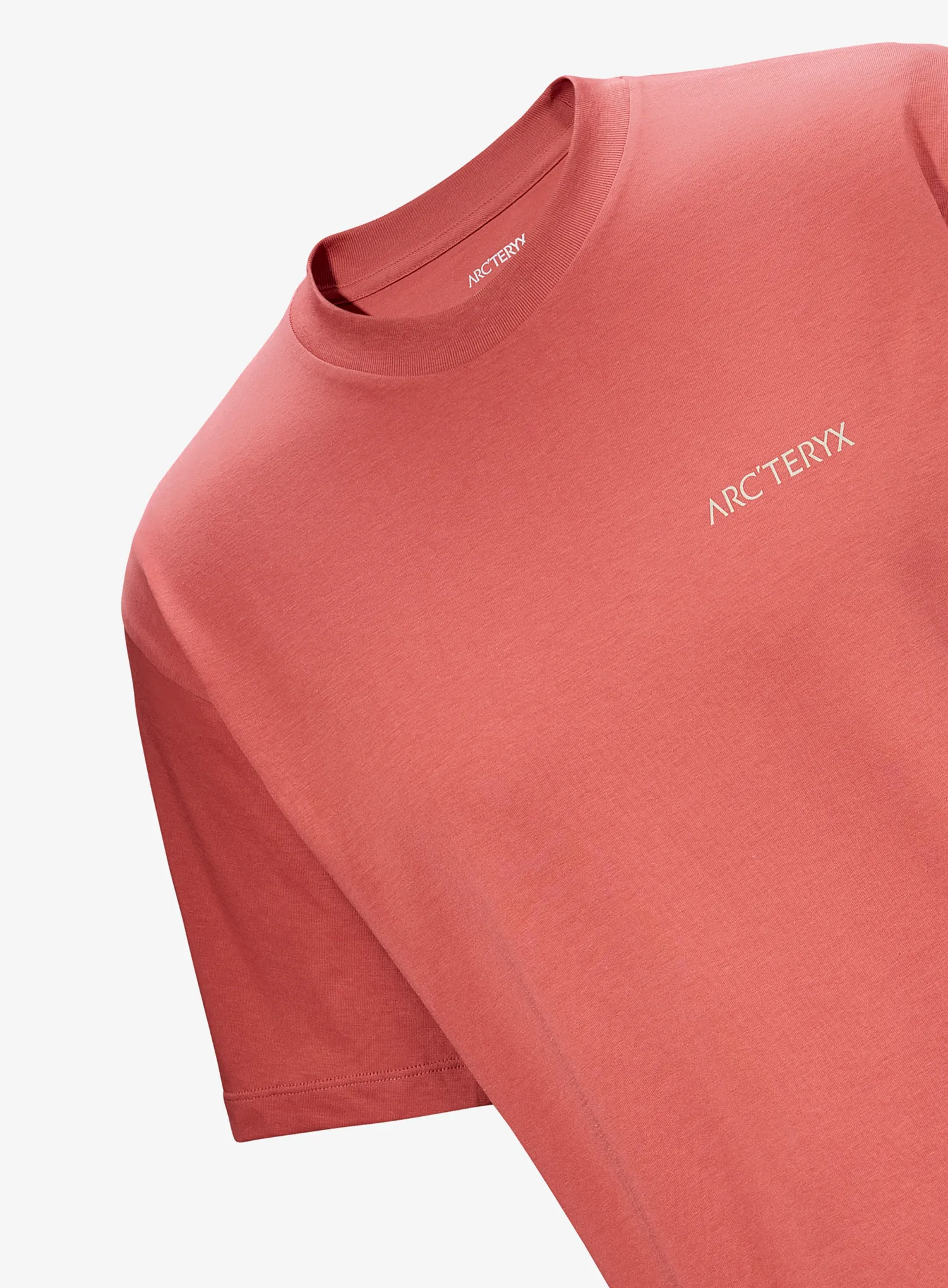 T-Shirt mit Aufdruck Arcteryx Kragg SL Cotton Blurred Bird SS - stone red