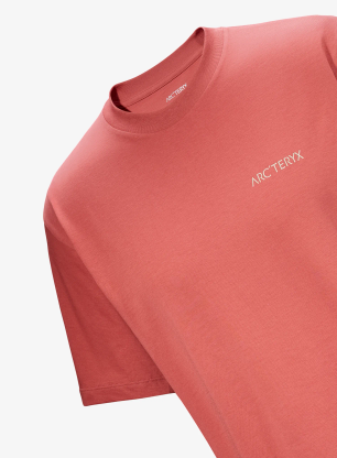 T-Shirt mit Aufdruck Arcteryx Kragg SL Cotton Blurred Bird SS - stone red