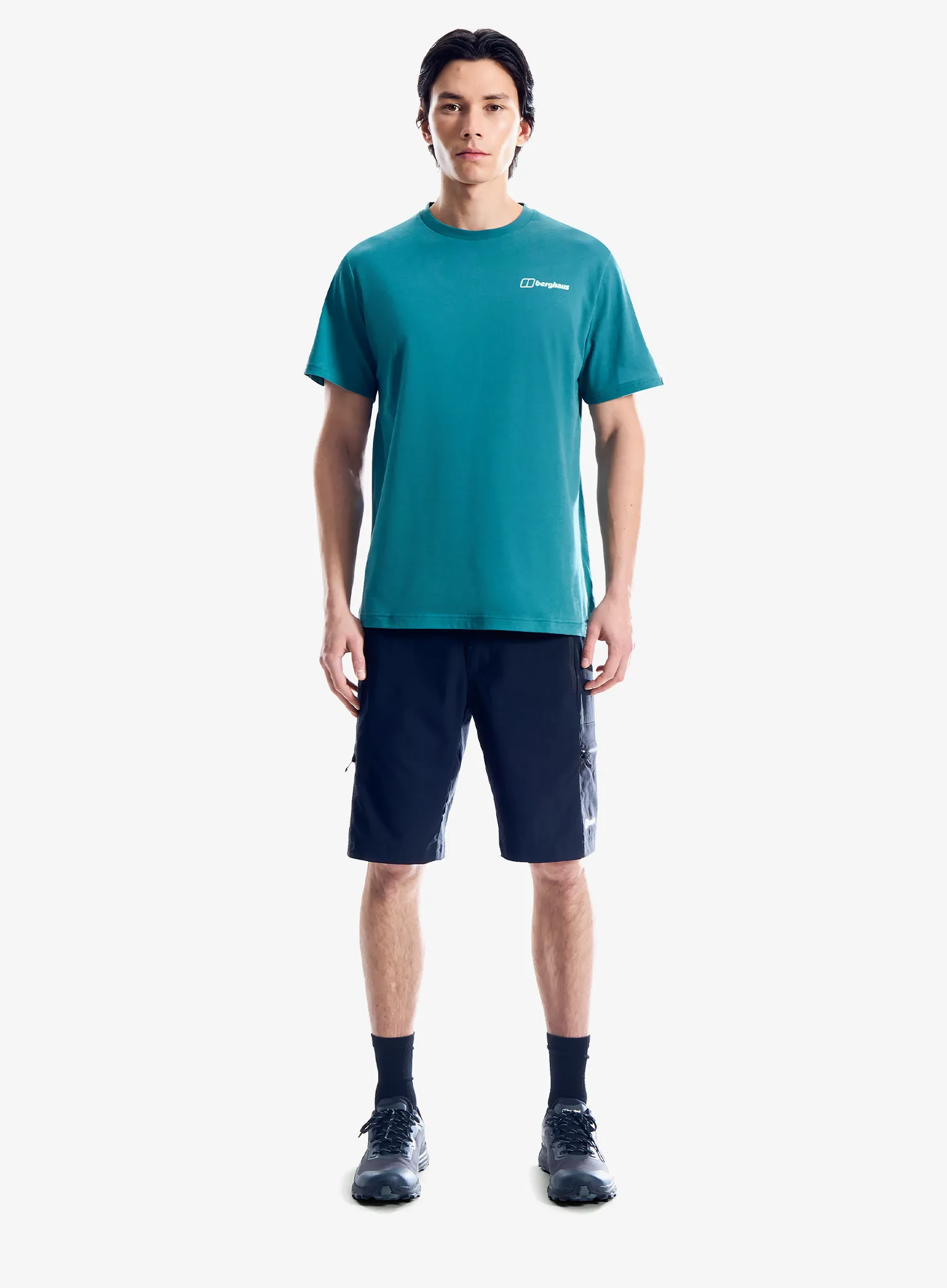 T-Shirt mit Aufdruck Berghaus Geo Mountaintry Essential Tee Am - northern storm