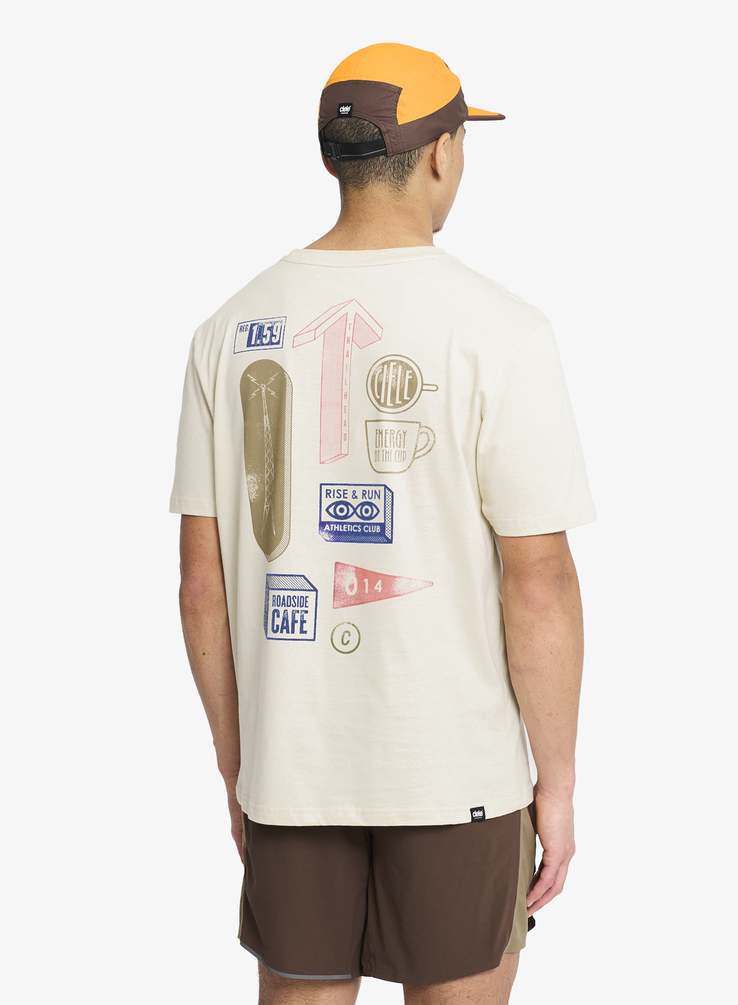 T-Shirt mit Aufdruck Ciele U ORT Shirt Cafe - almond