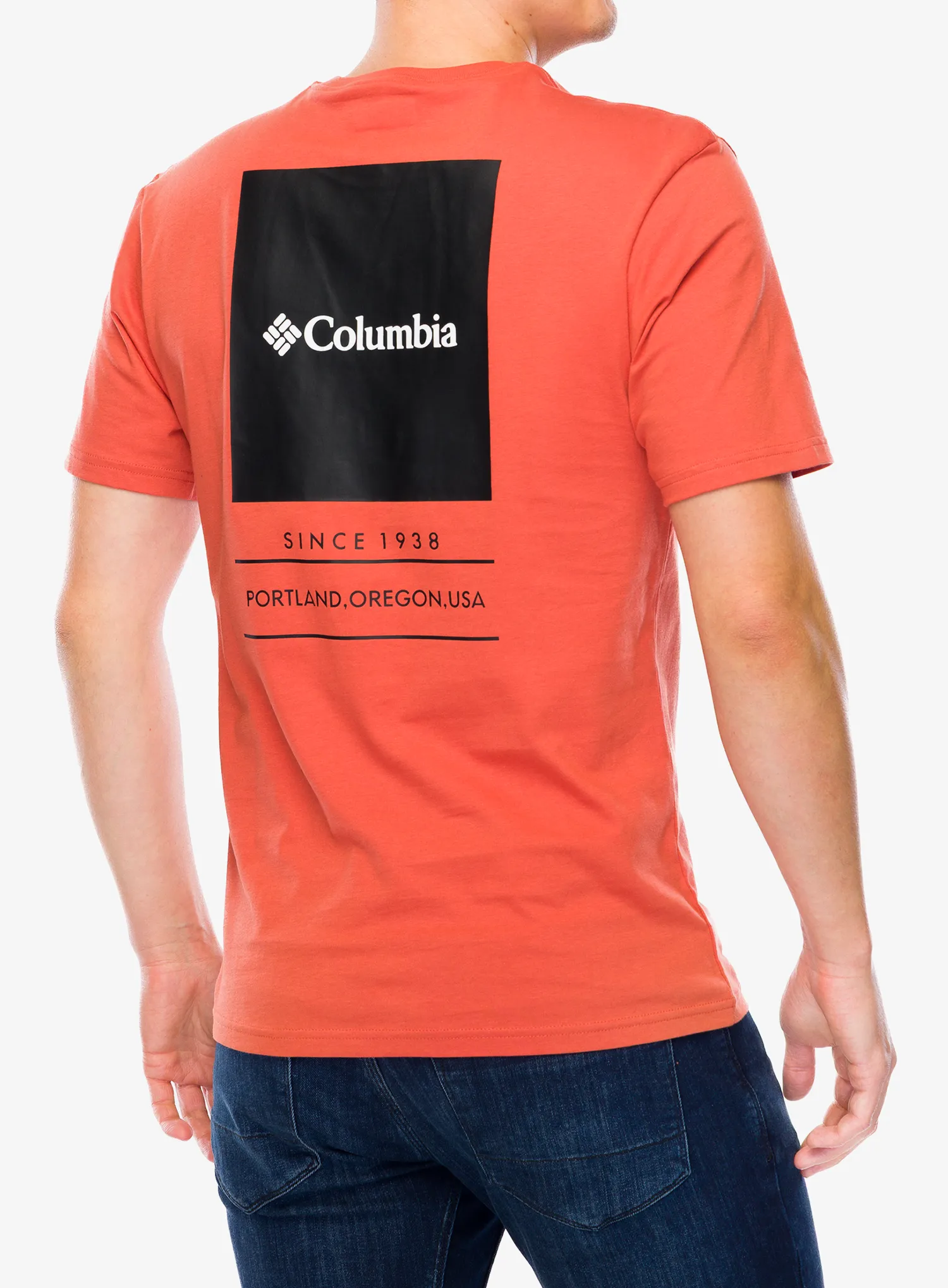 T-Shirt mit Aufdruck Columbia Barton Springs S/S Graphic Tee - tuscan