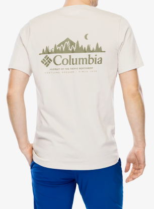 T-Shirt mit Aufdruck Columbia Hageman Graphic Tee - dark stone/heavenly horizons