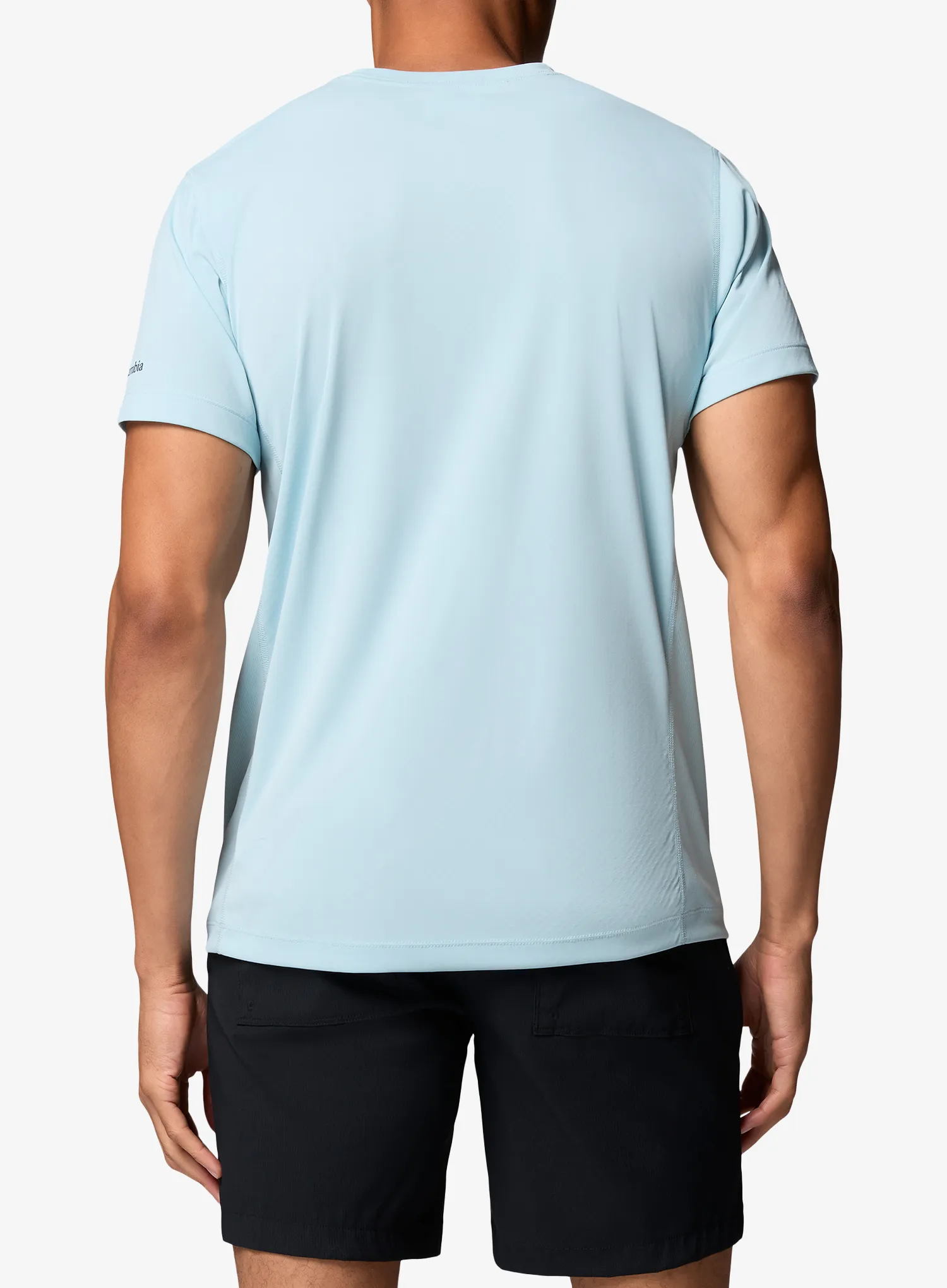 T-Shirt mit Aufdruck Columbia Zero Rules Light S/S Graphic Crew - marine light/scripted peaks