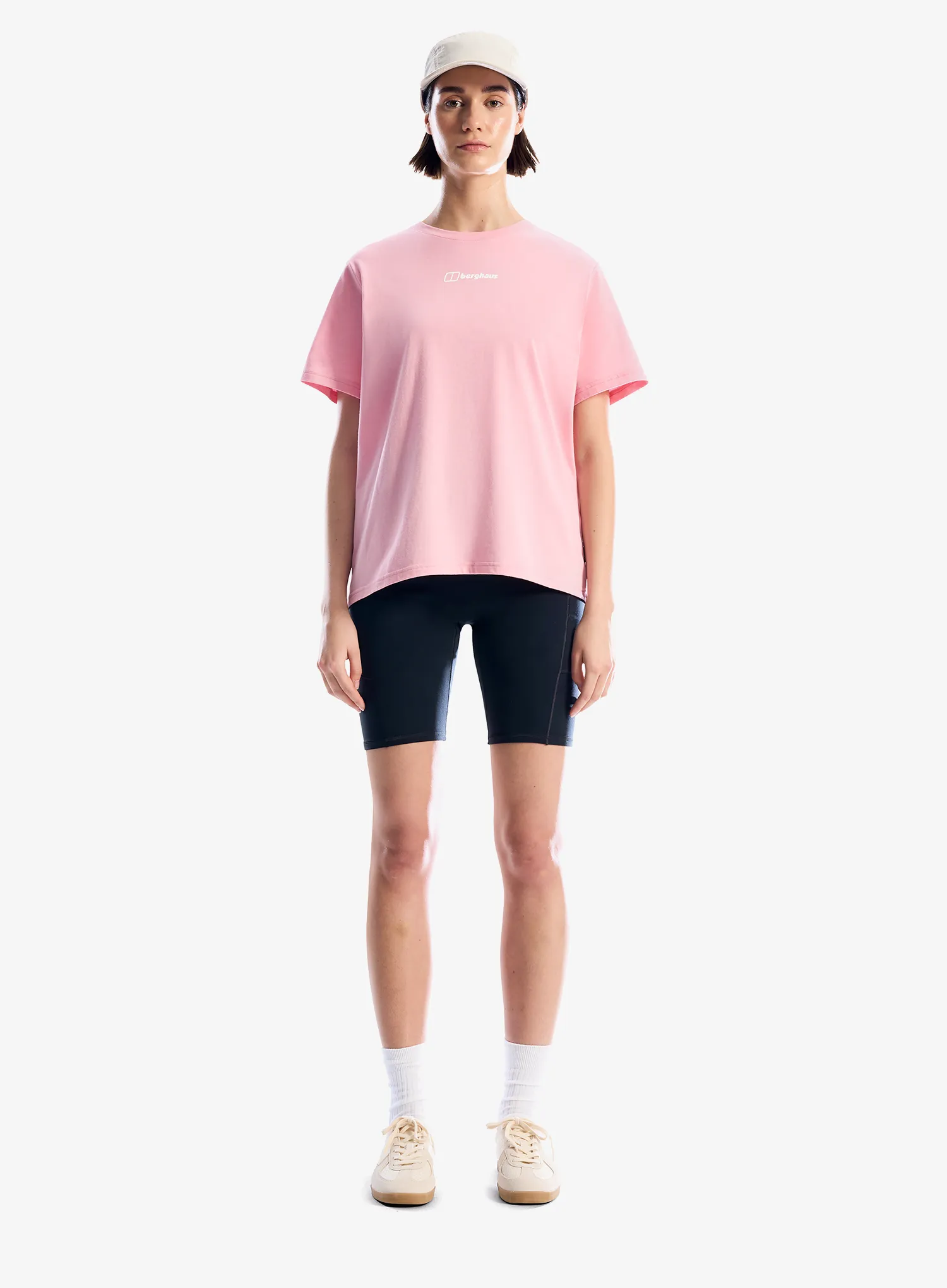 Bedruckte T-Shirt Damen Berghaus Nature Essential Tee Af - pink lake