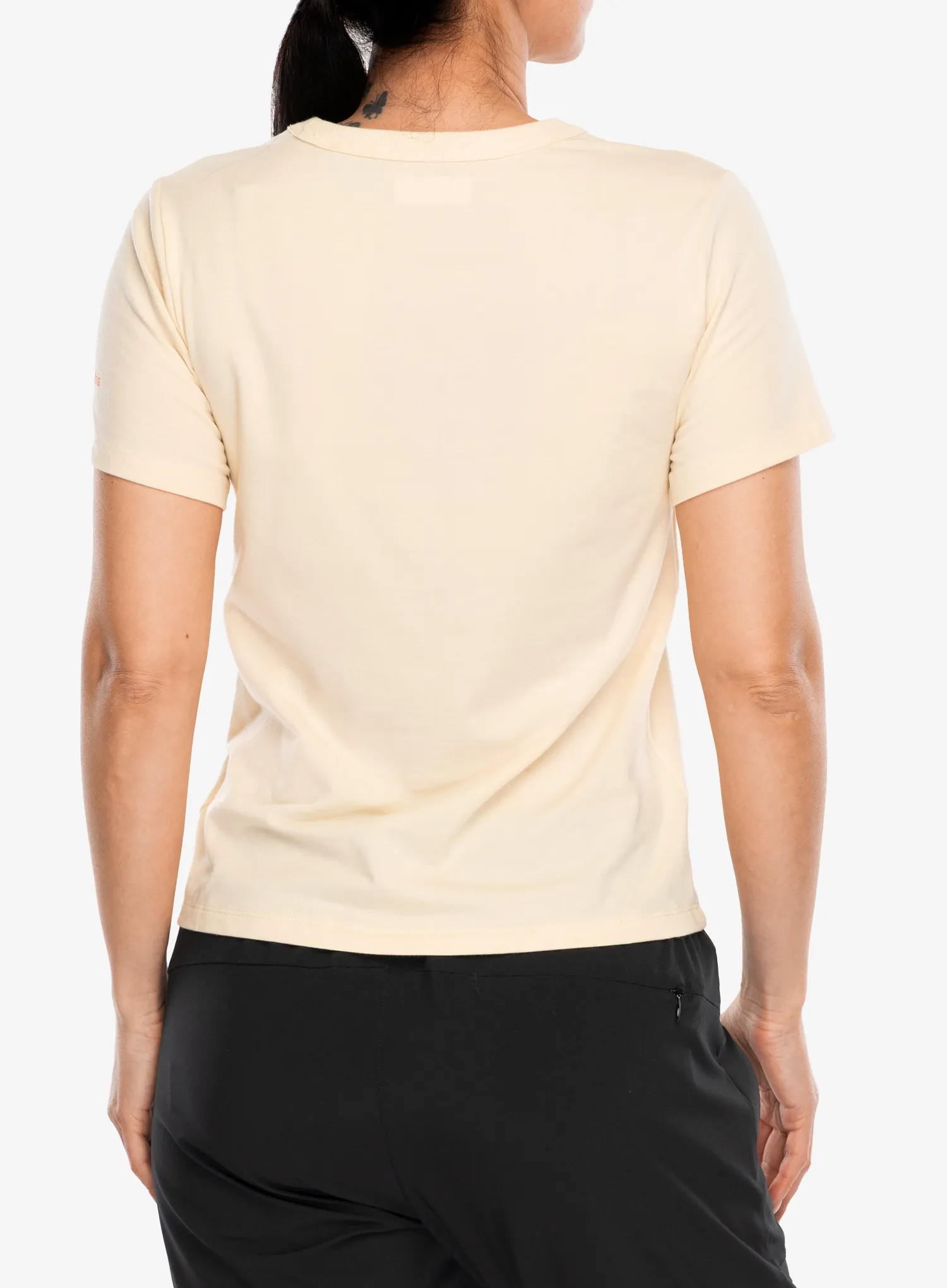 Bedruckte T-Shirt Damen Columbia Sun Trek Graphic S/S III - lemon wash/wavy rays