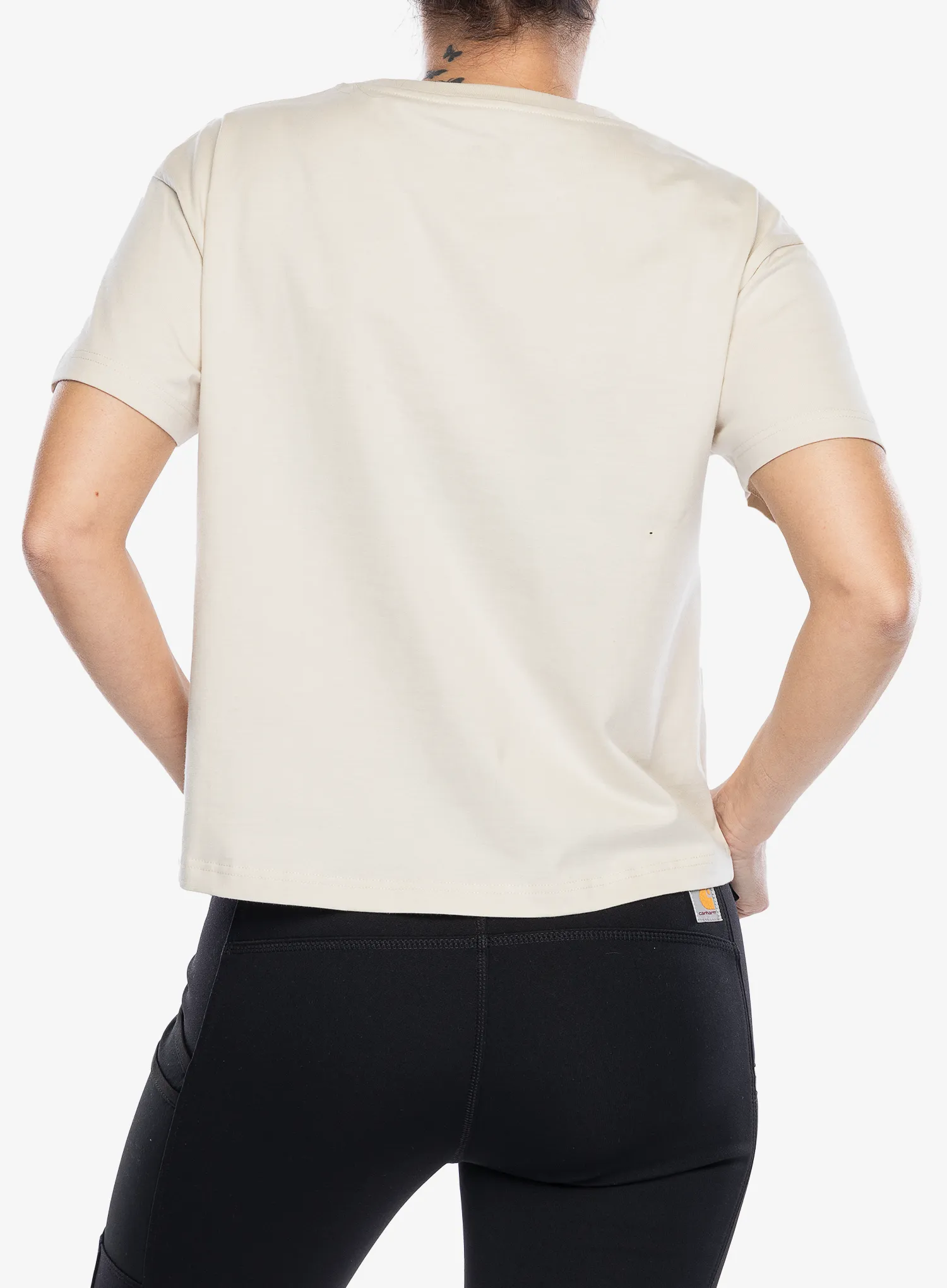 Bedruckte T-Shirt Damen Fjallraven Fjallblomster Logo T-shirt - chalk white