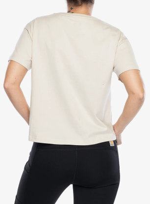 Bedruckte T-Shirt Damen Fjallraven Fjallblomster Logo T-shirt - chalk white