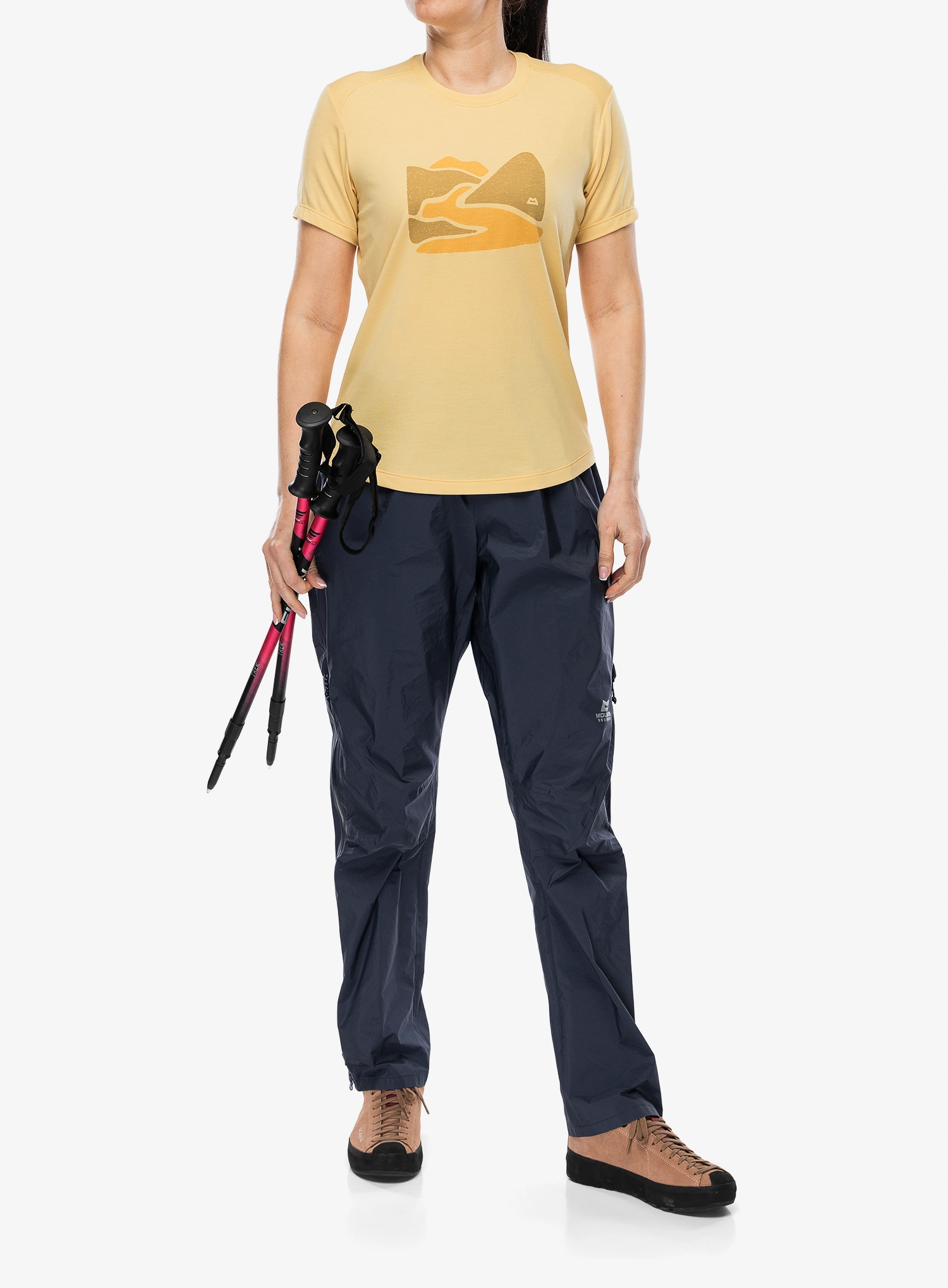 Bedruckte T-Shirt Damen Mountain Equipment Headpoint Graphic Tee - rattan