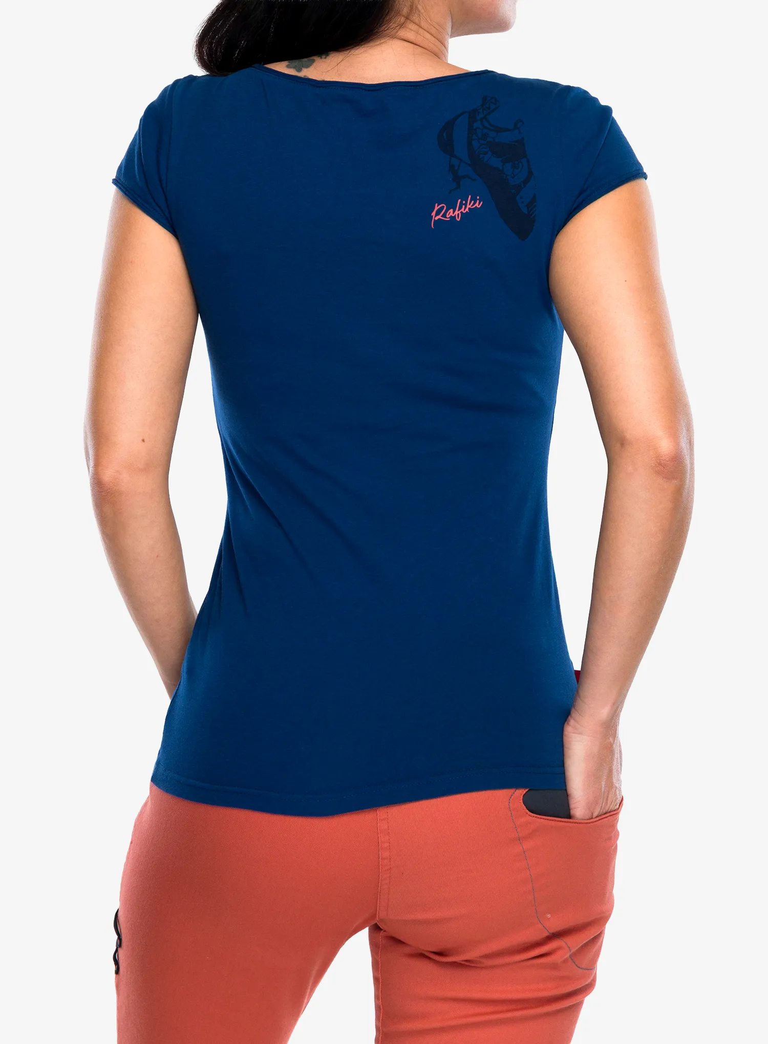 Bedruckte T-Shirt Damen Rafiki Jay - ensign blue II