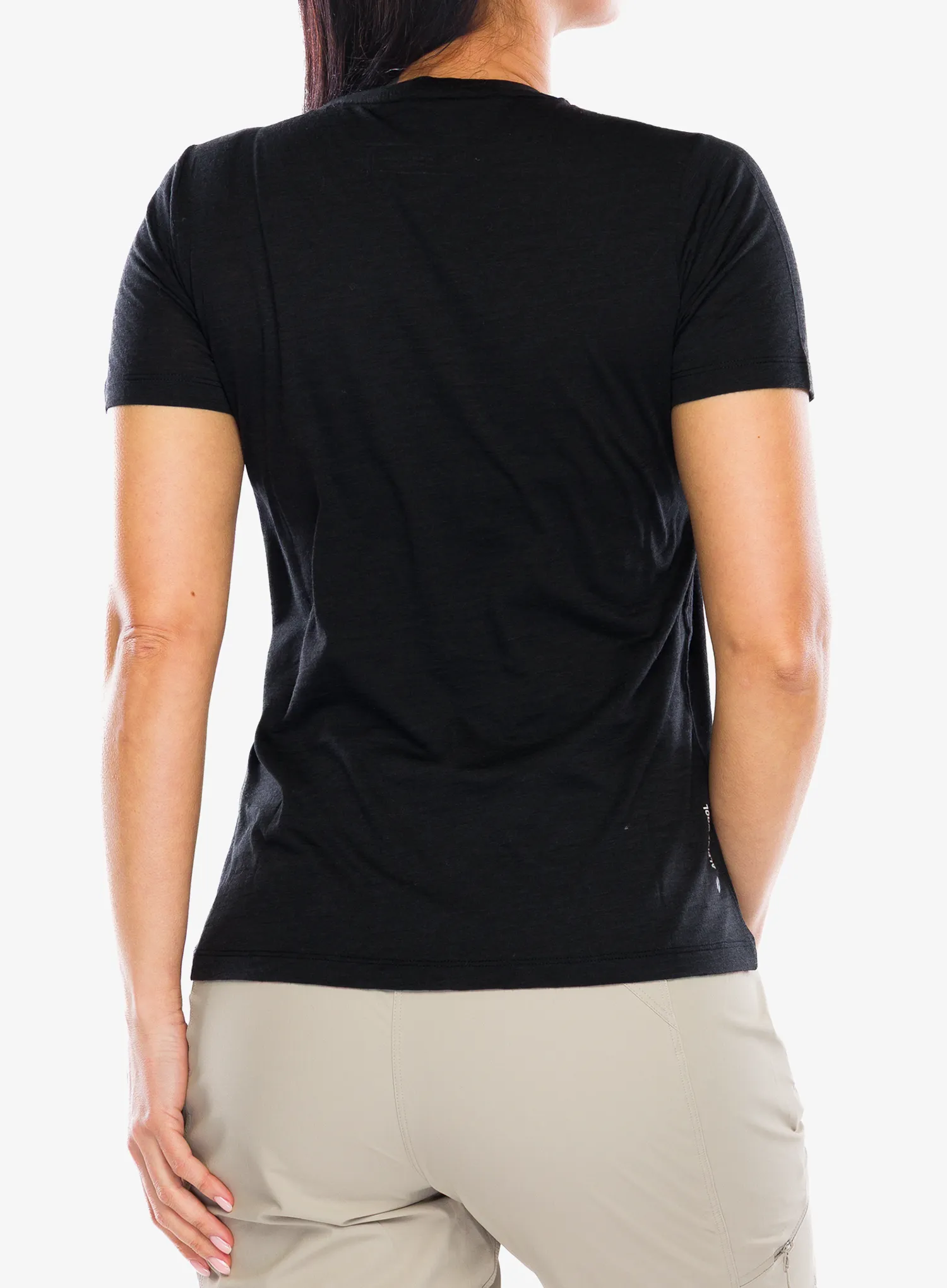 Bedruckte T-Shirt Damen Salewa Eagle Dotted Mtn Am T-Shirt - black out