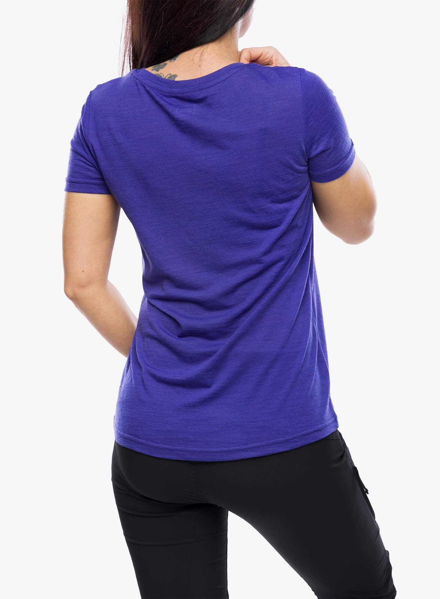 Bedruckte T-Shirt Damen Super.natural El Gecko - deep blue/various