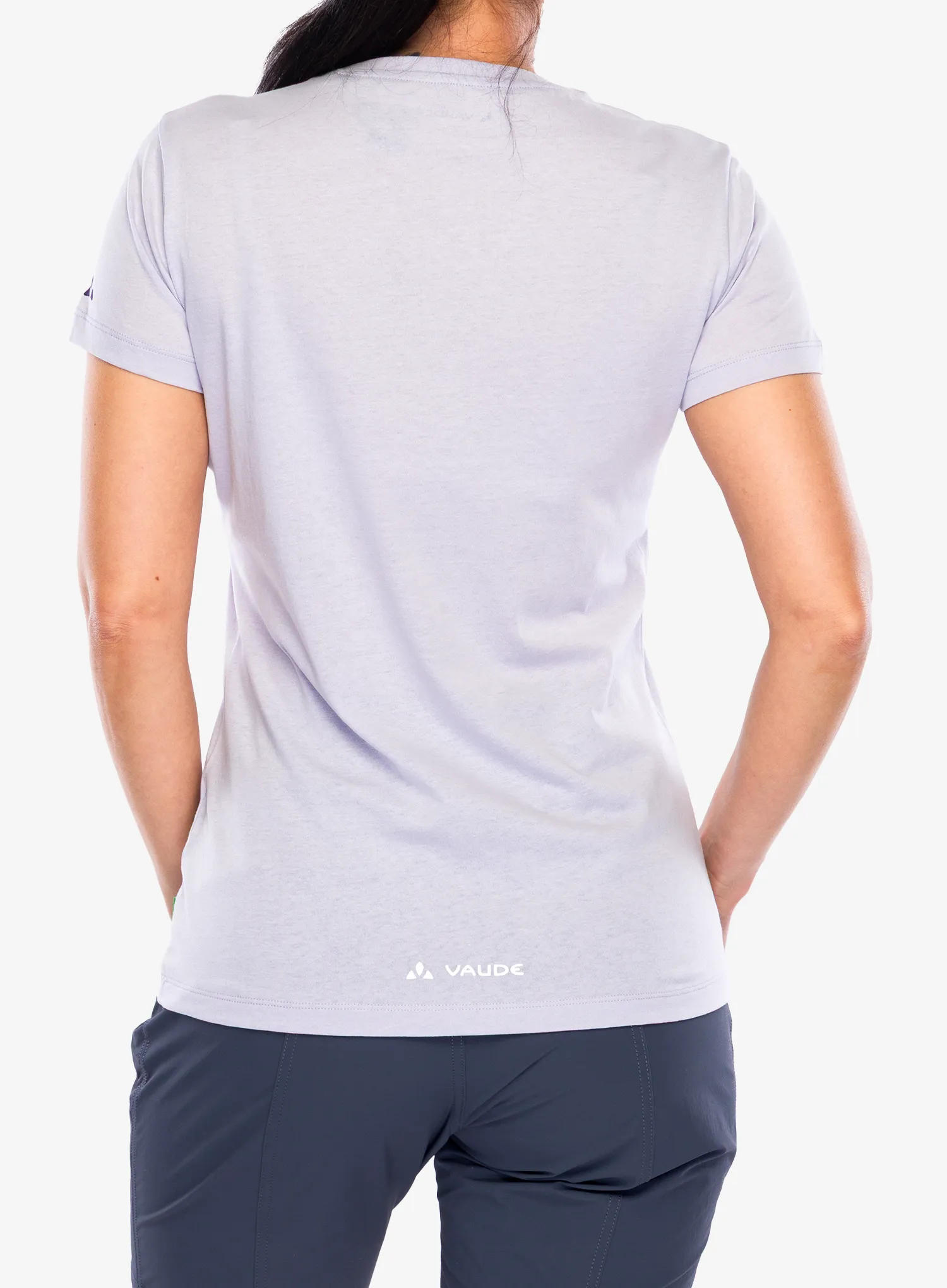 Bedruckte T-Shirt Damen Vaude Cyclist T-Shirt V - lavender