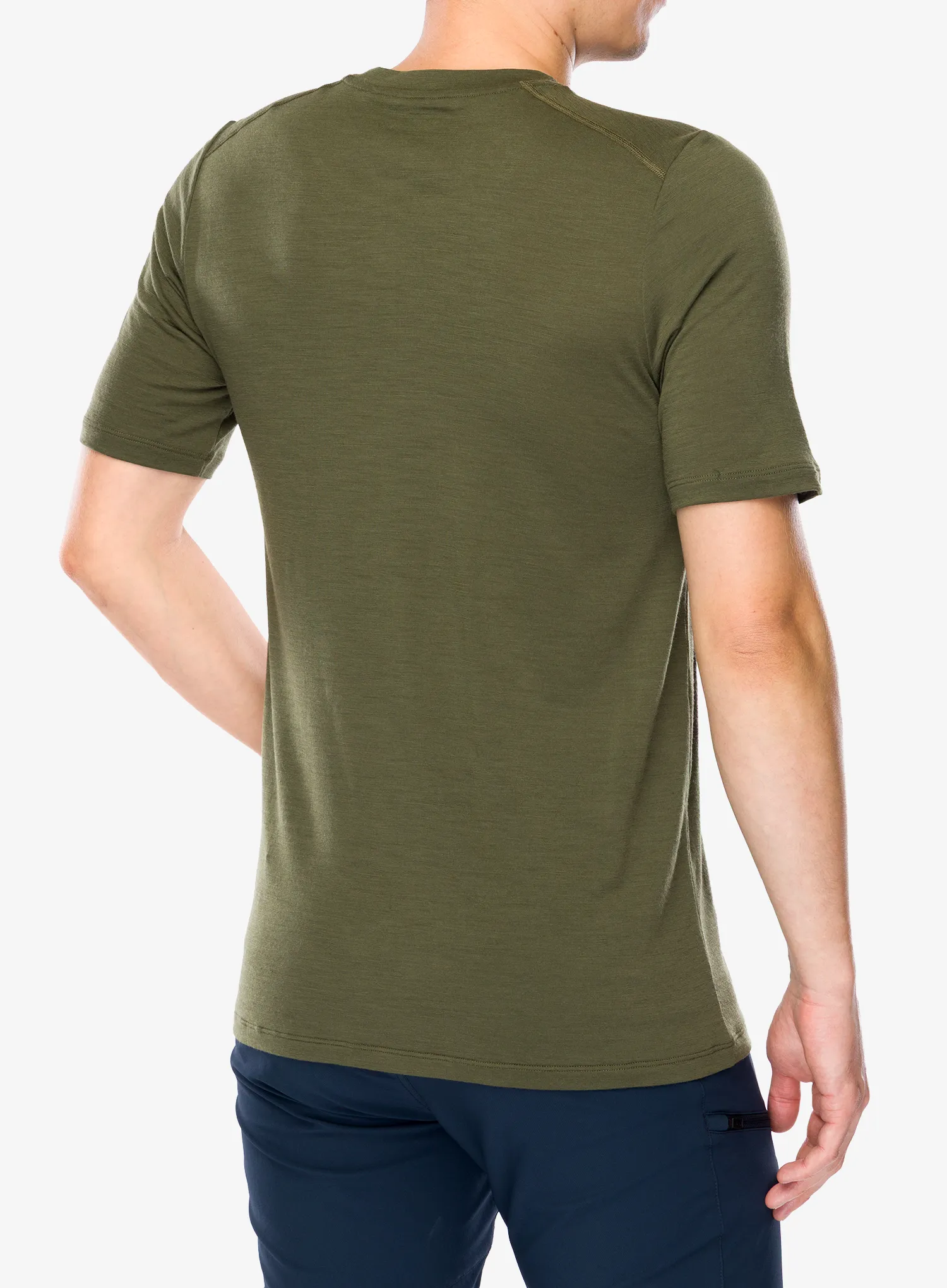 T-Shirt mit Aufdruck Fjallraven Abisko Wool Classic SS - laurel green