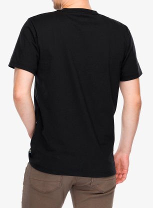 T-Shirt mit Aufdruck Fjallraven Multicolor Logo T-shirt - black