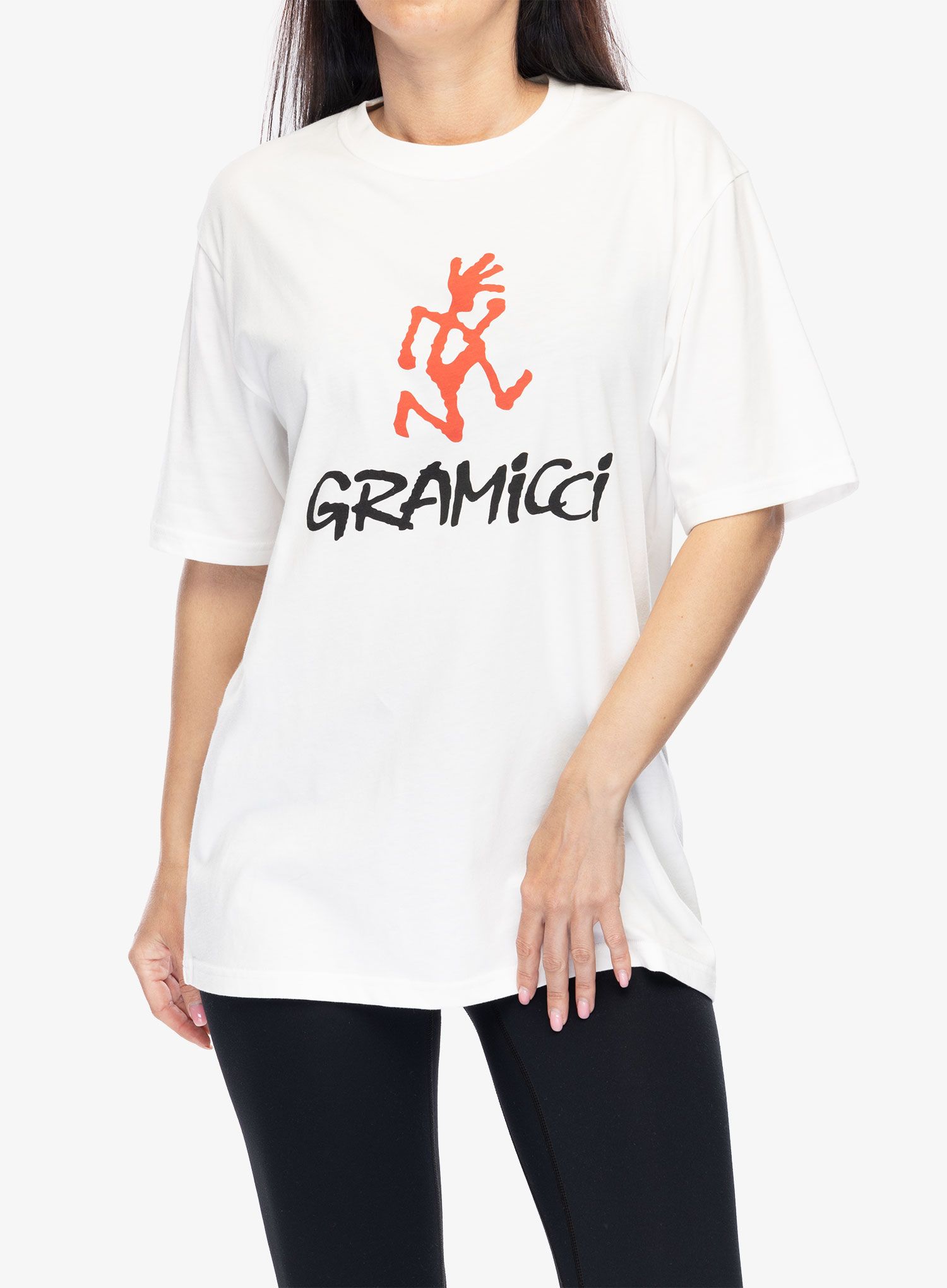T-Shirt mit Aufdruck Gramicci Gramicci Logo Tee - white