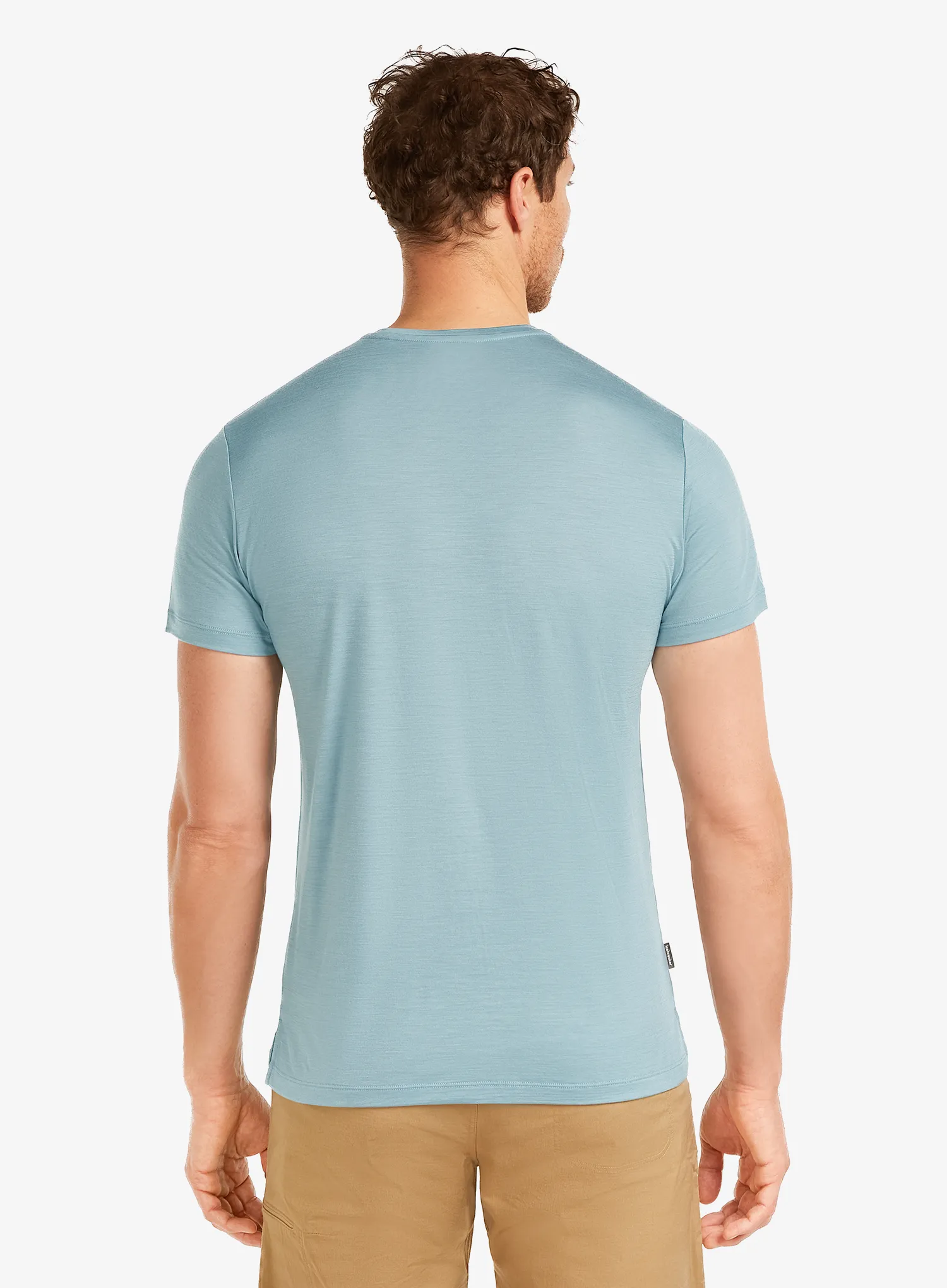 T-Shirt mit Aufdruck Icebreaker Merino 125 Cool-Lite Sphere SS Tee Across - flint blue