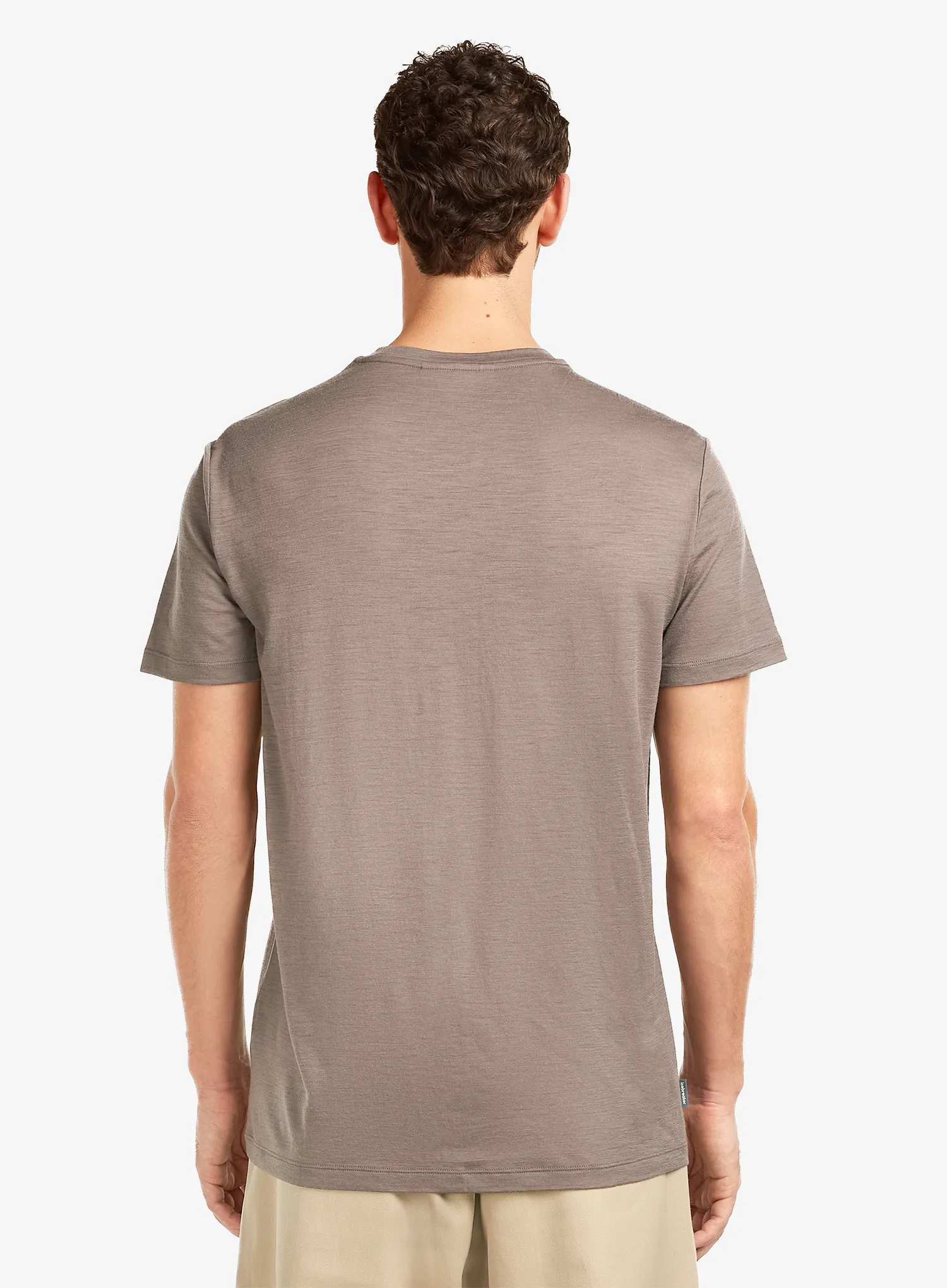 T-Shirt mit Aufdruck Icebreaker Merino 150 Tech Lite SS Tee Elev Line - porcini