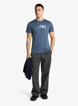 T-Shirt mit Aufdruck Icebreaker Merino 150 Tech Lite SS Tee Pure Altitude - dawn