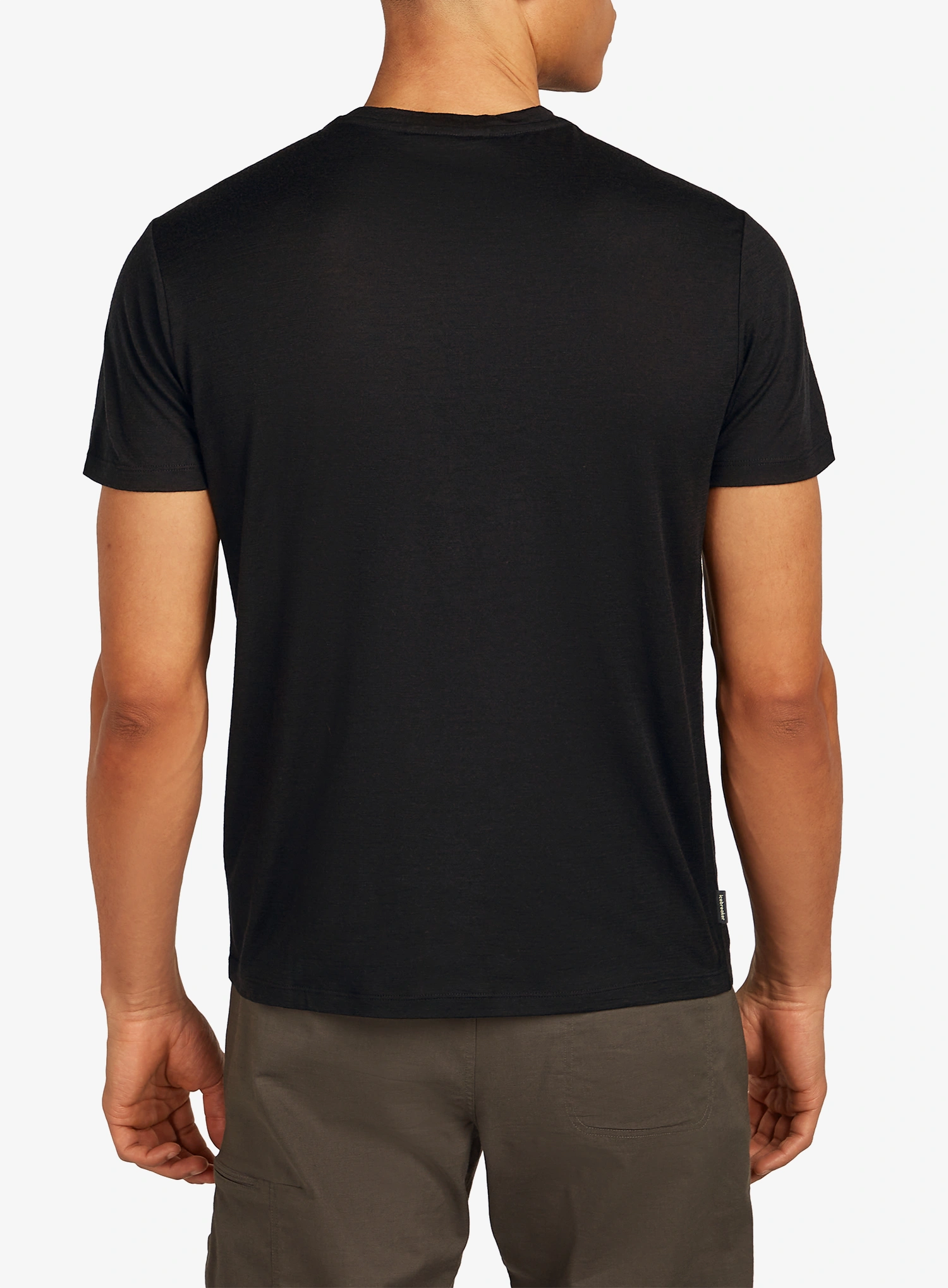 T-Shirt mit Aufdruck Icebreaker Merino 150 Tech Lite SS Tee Snow Day - black