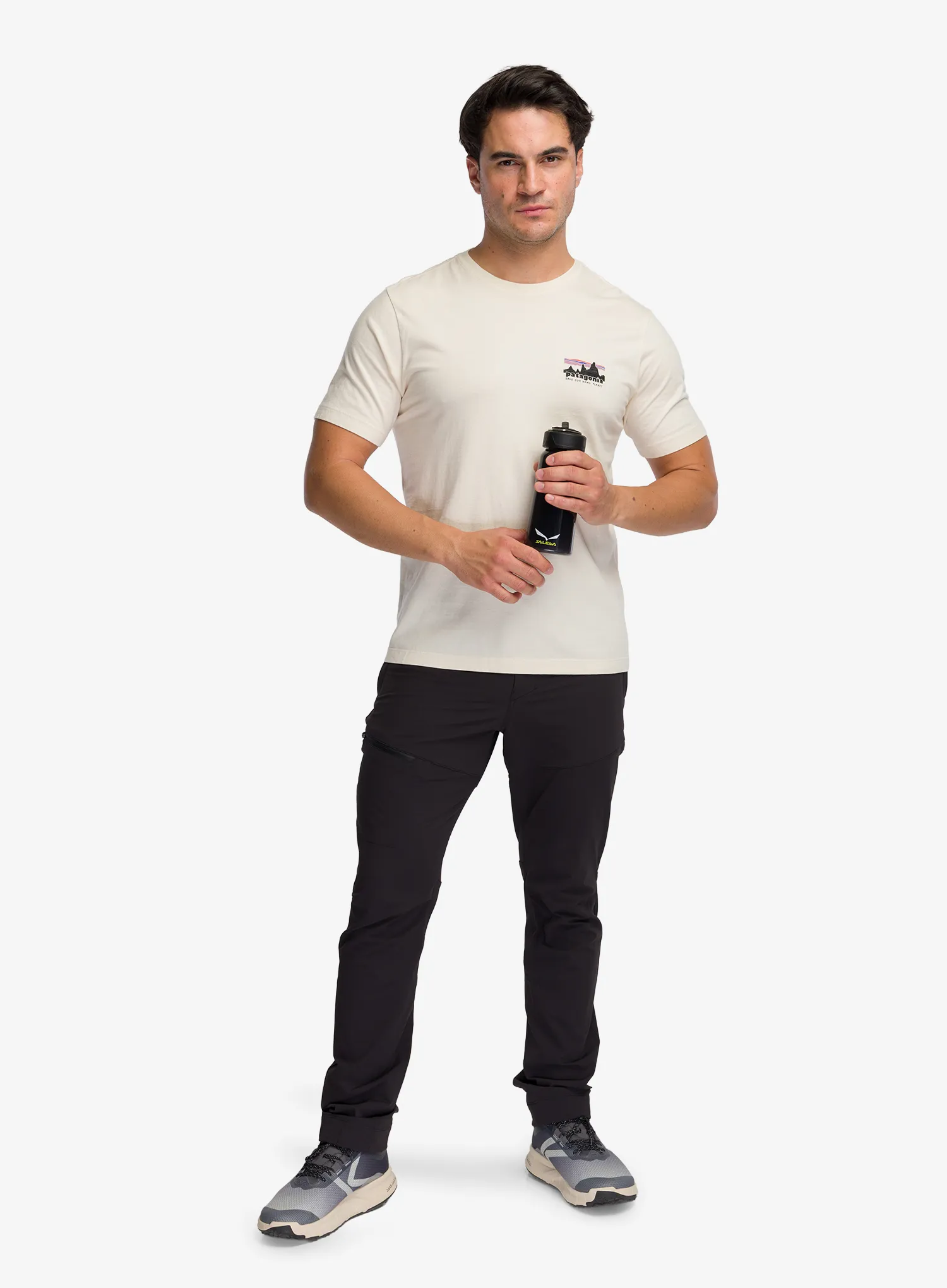 T-Shirt mit Aufdruck Patagonia 73 Skyline T-Shirt - undyed natural