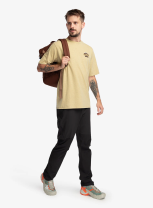 T-Shirt mit Aufdruck Patagonia Great Waves Responsibili-Tee - lynx tan