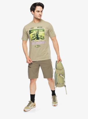 T-Shirt mit Aufdruck Patagonia Run Like Roots Responsibili-Tee - gumtree green