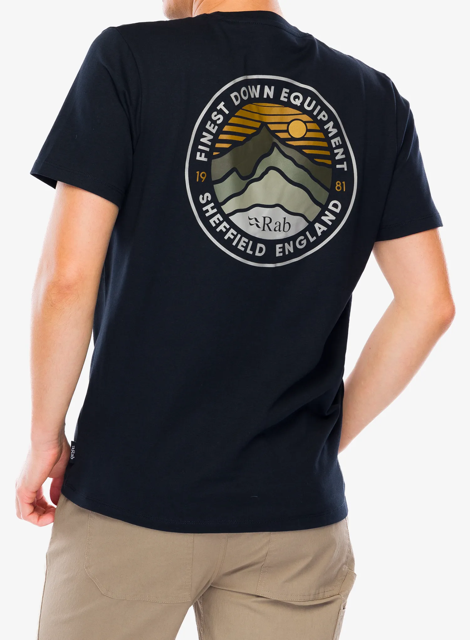 T-Shirt mit Aufdruck Rab Basecamp 3 Peak Tee - beluga