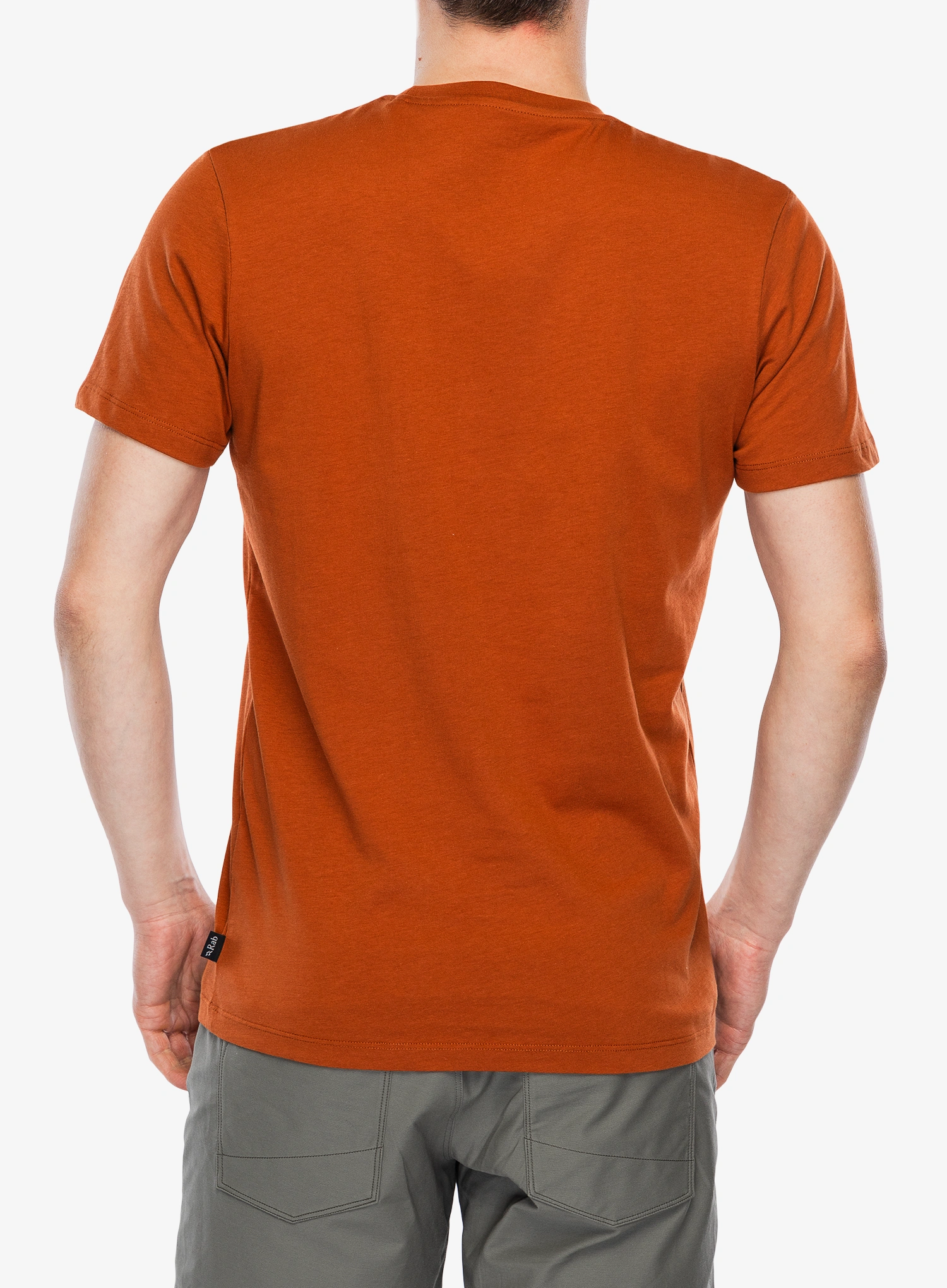 T-Shirt mit Aufdruck Rab Stance Alpine Peak - red earth