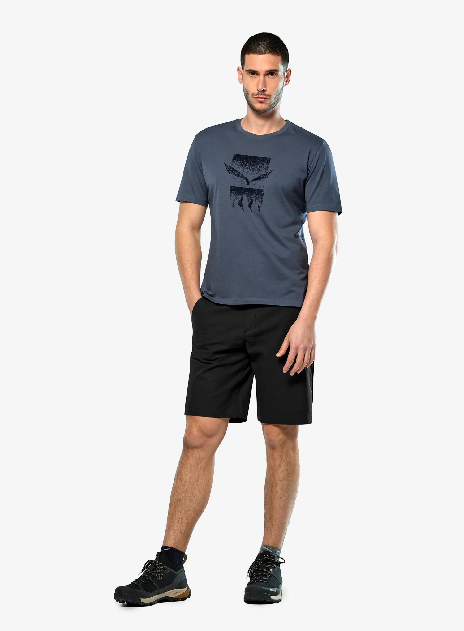 T-Shirt mit Aufdruck Salewa Eagle 3Cime T-Shirt - java blue