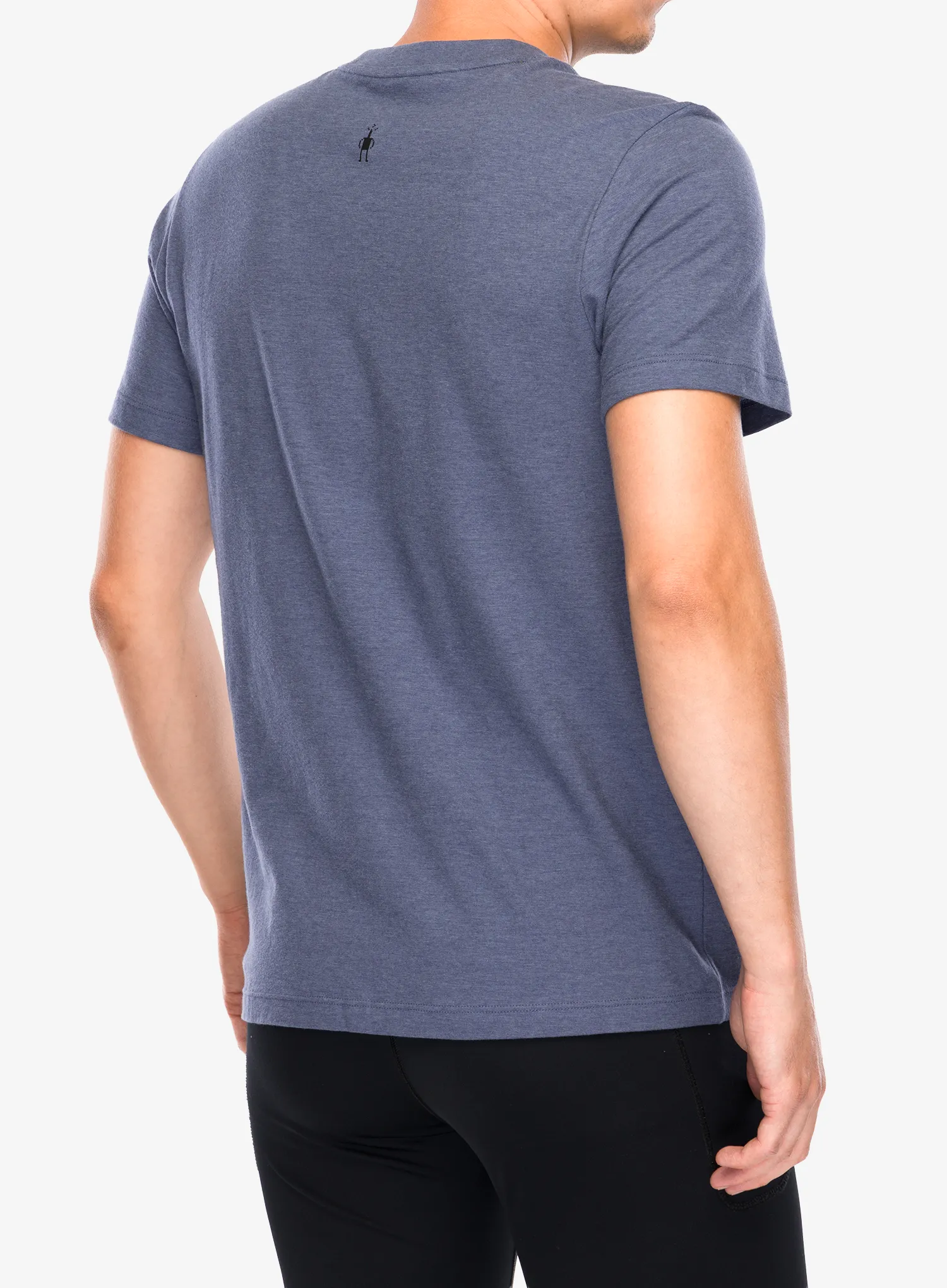 T-Shirt mit Aufdruck Smartwool Alpine A-Frame Short Sleeve Graphic Tee - nightfall blue