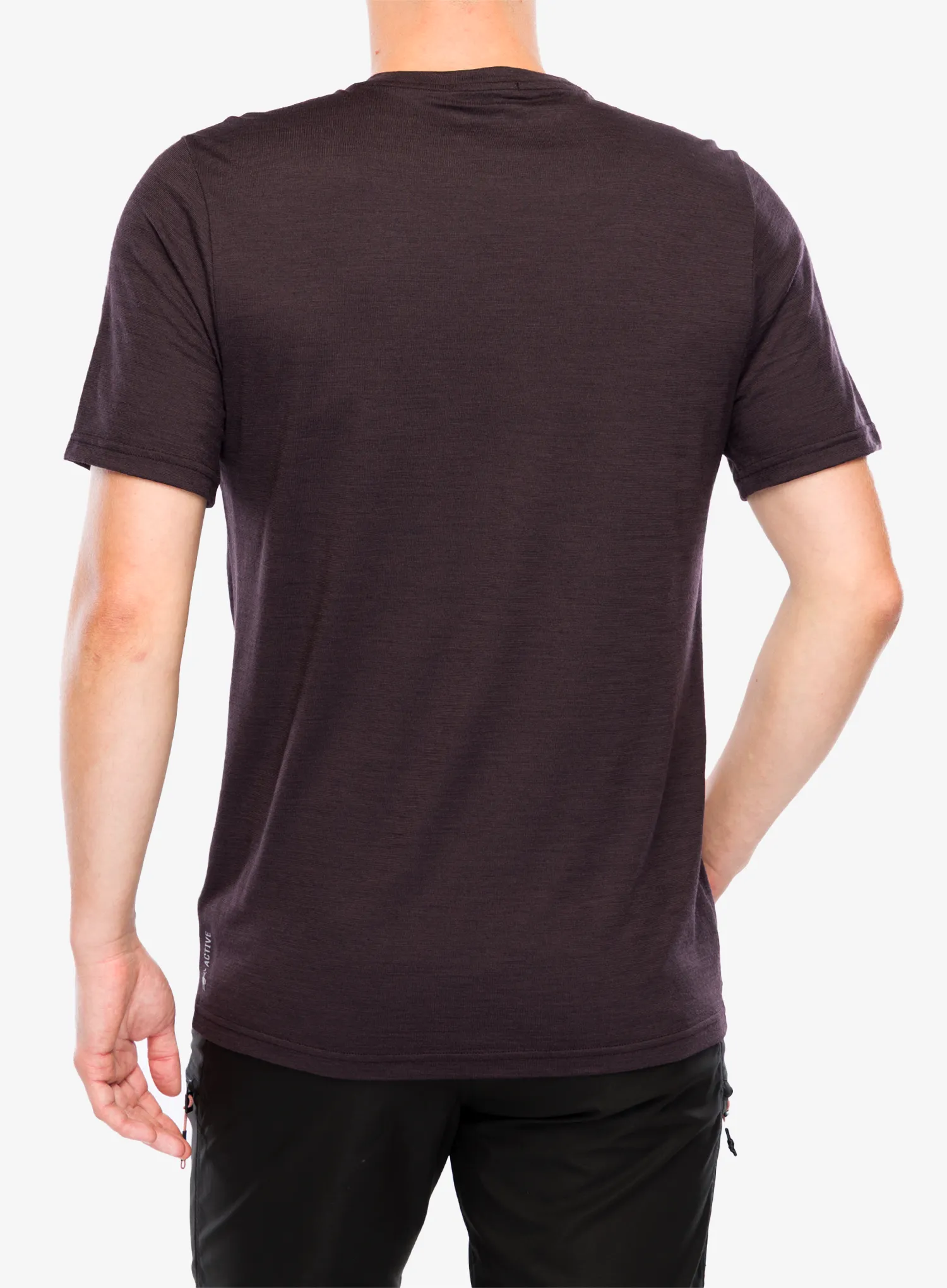 T-Shirt mit Aufdruck Smartwool Peak Energy Active Short Sleeve Graphic Tee - mink heather